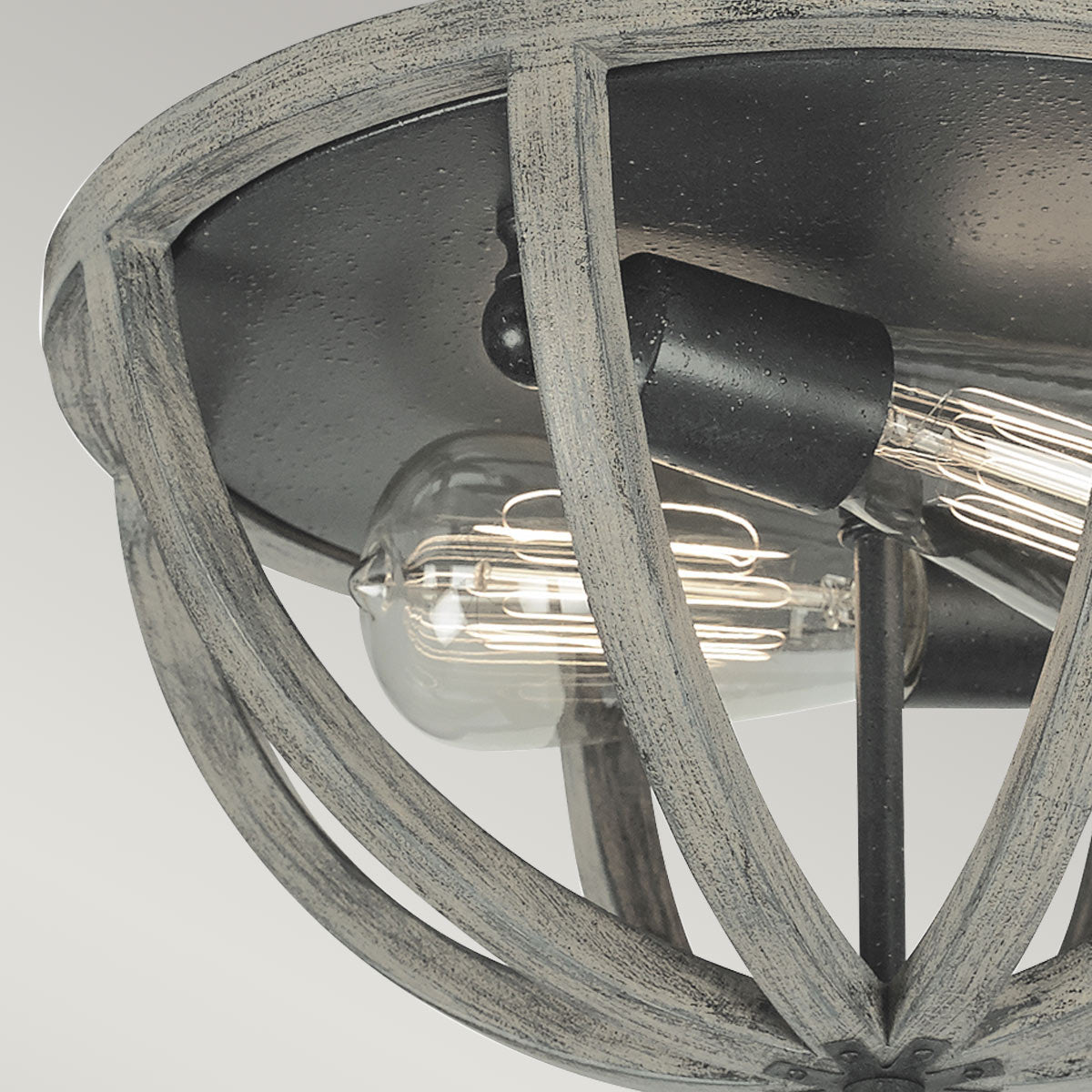 Allier 2-Light Flush Mount Ceiling Light Fixture with E27 Socket - Perfect for Bedroom, Hallway, and Kitchen Lighting