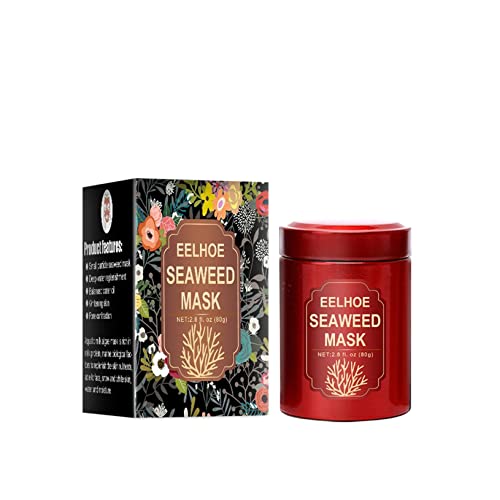Seaweed Essence Face Mask - Brightening, Hydrating & Pore Minimizing for Acne, Freckles & Dull Skin | Whitening & Skin Care Treatment for Glowing Complexion | Perfect for Daily Skincare, Spa Day & Relaxation at Home