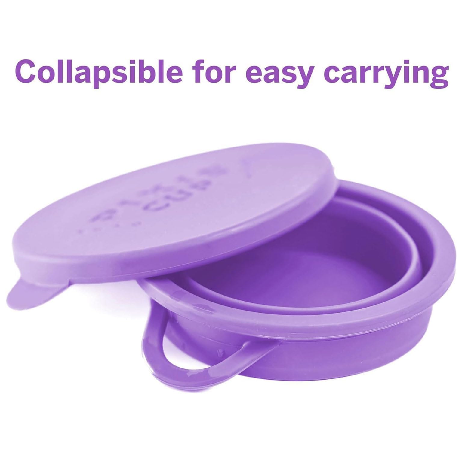 Pixie Menstrual Cup Compact Sterilizer - Portable Sanitizer for Menstrual Disc & Period Cup - Microwave Safe, Reusable, Collapsible Case Holder - Ideal for Travel, Camping, Dorms & Public Restrooms