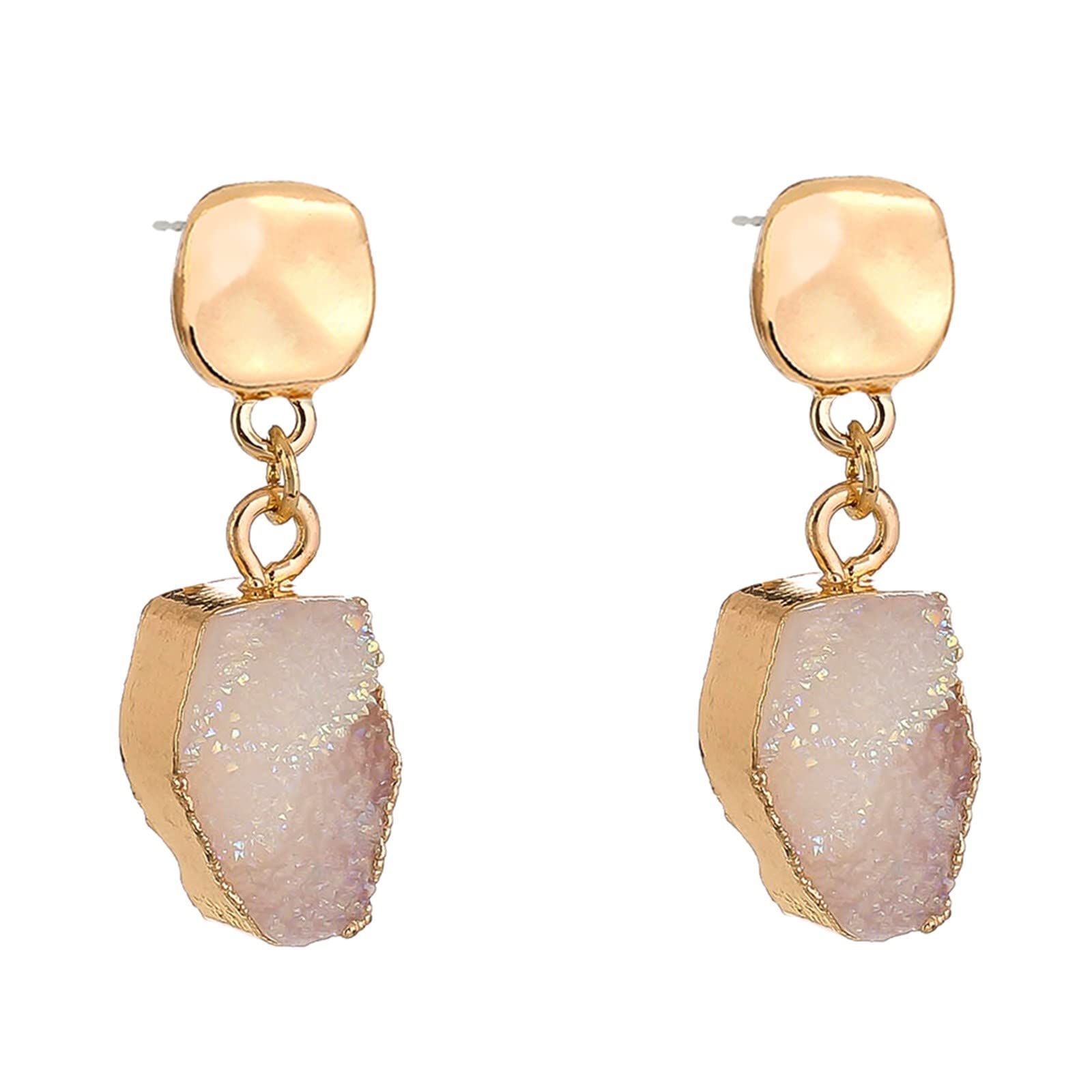 Fashion Hoop Earrings for Women - Small Geometric Stud Earrings, Elegant & Fresh Highlight Jewelry - Perfect for Daily Wear, Office, Parties & Gifts (One Size)