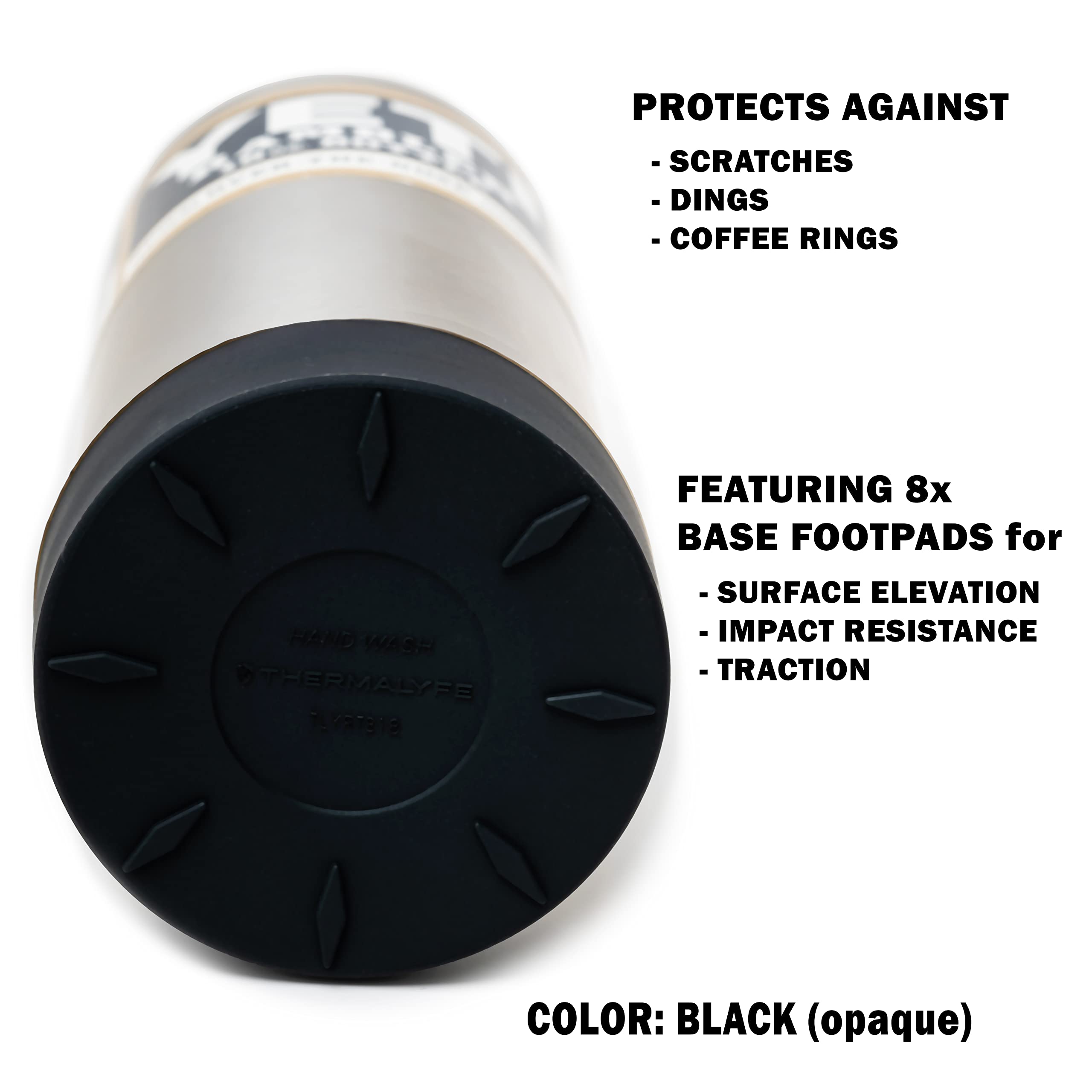 Silicone Boot Sleeve for Yeti Rambler Bottles & Cups - Low Profile Non-Slip Grip - Perfect for Camping, Hiking & Outdoor Adventures