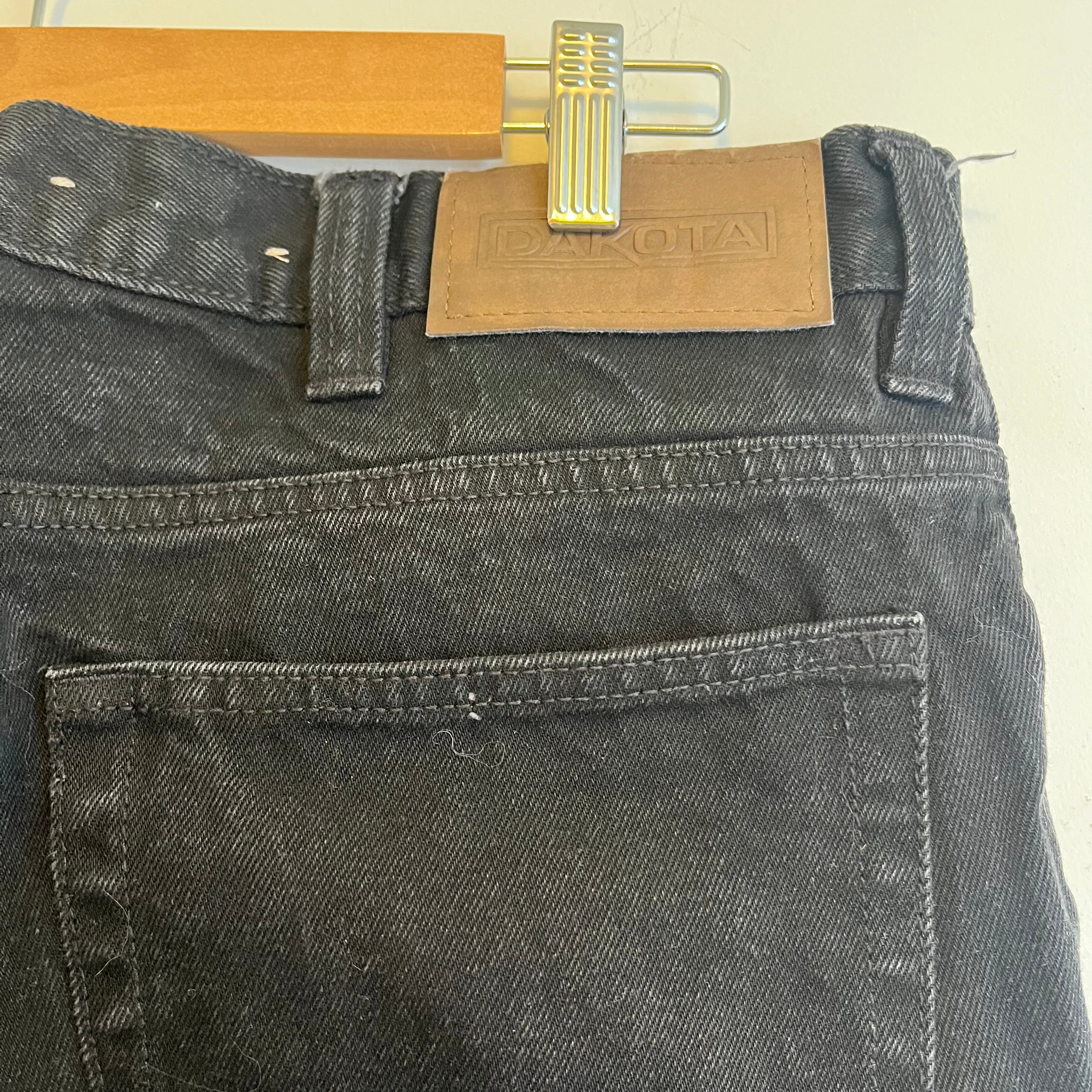 Black Dakota Denim Jeans for Men - Classic 36-Inch Waist Slim Fit Stretch Comfortable Jeans | Perfect for Casual Wear, Office & Outdoor Activities