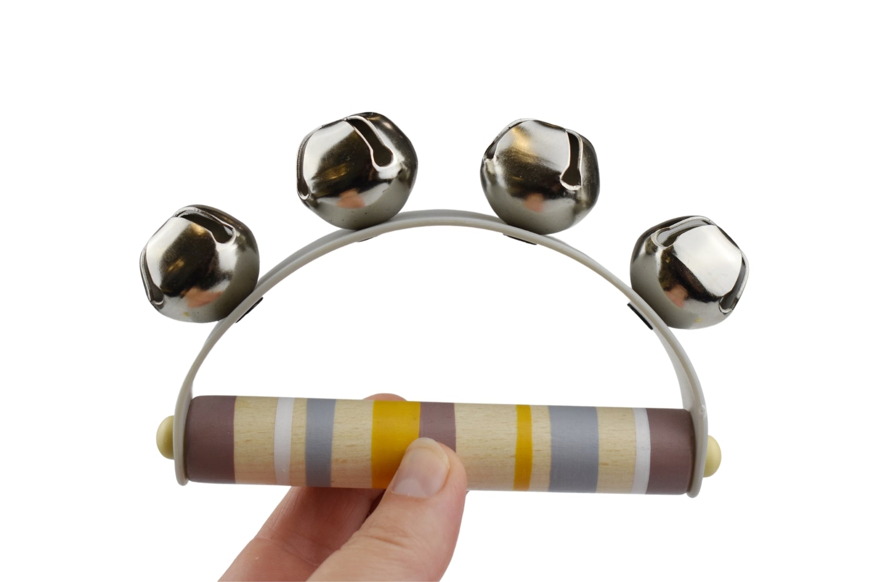 Wooden Jingle Bell Shakers - Handcrafted Musical Instruments for Kids, Christmas Decor & Holiday Parties - Perfect for Classroom Activities, Festive Celebrations and Sensory Play