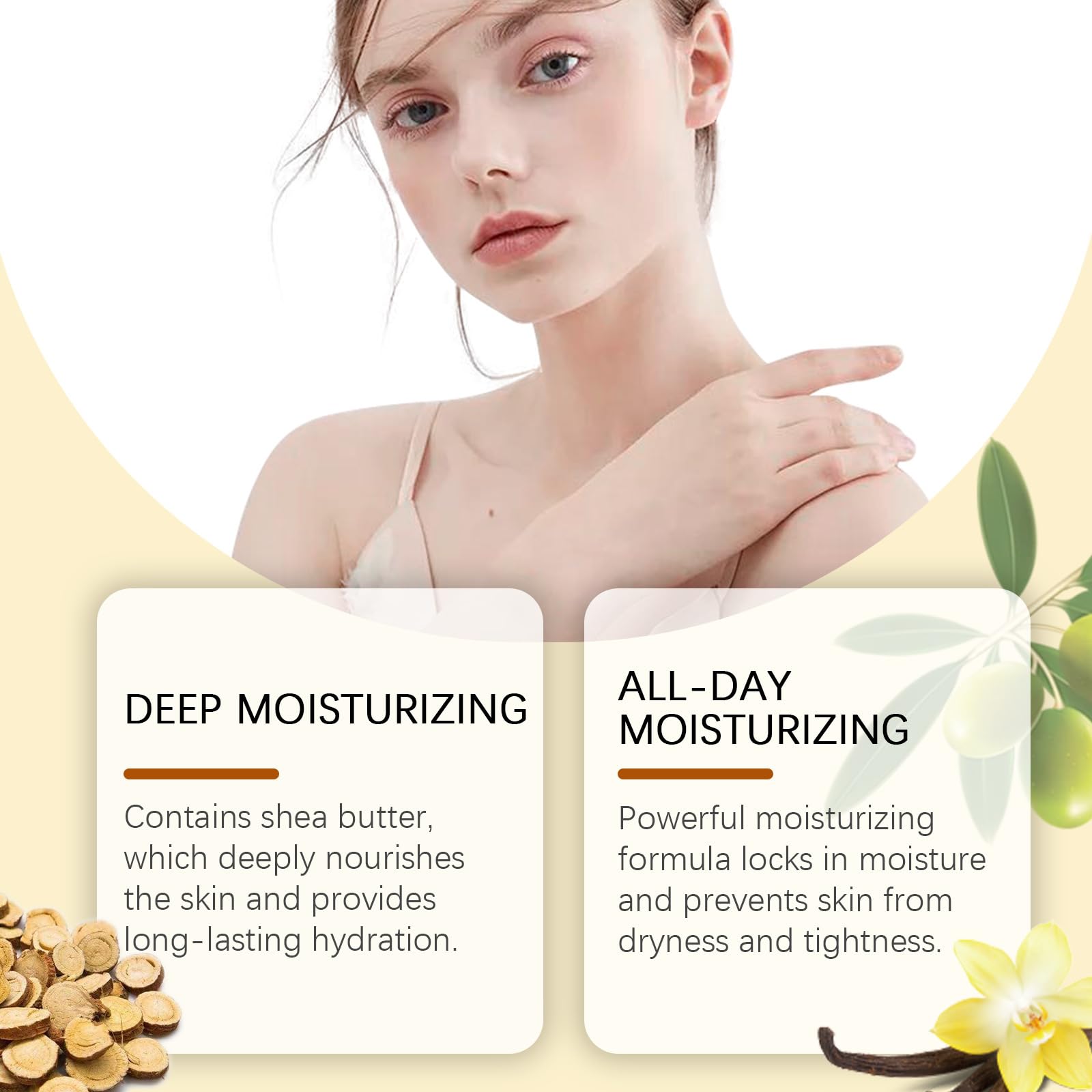 Orena Gourmand Heaven Body Butter & Scented Body Oil Set - Ultra Hydrating Moisturizer for Dry Skin - Perfect for Spa Nights & Self-Care Rituals