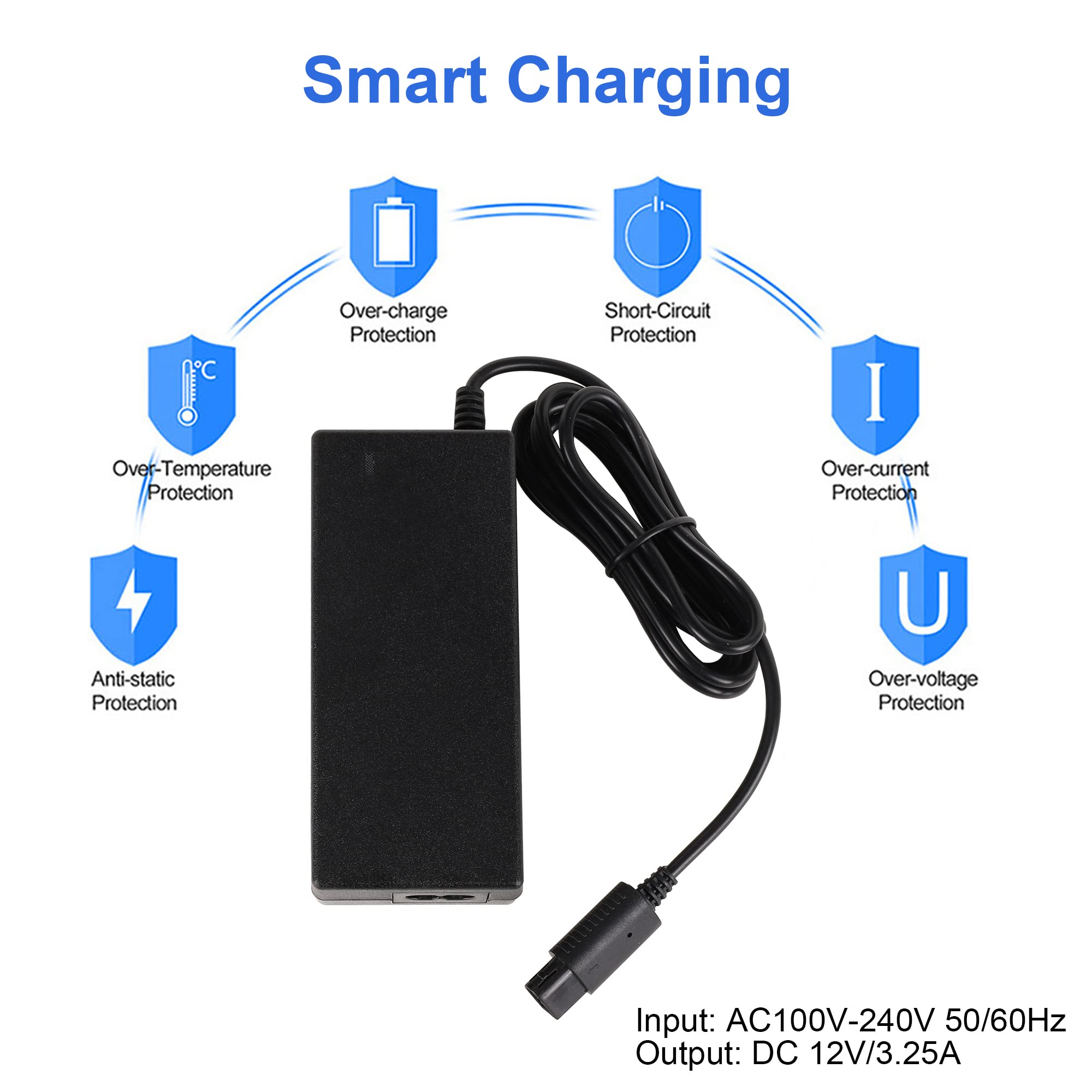 Original Title: Power Supply and AV Cable for Gamecube, NGC AC Power Adapter & AV Cable Set, Power Cord and AV Cable Compatible with Nintendo Gamecube Console   Optimized Title:   Nintendo GameCube AC Power Adapter & AV Cable Set - Replacement Power Supply and Video Cord for NGC Console - Perfect for Gaming Setup and Retro Console Restoration