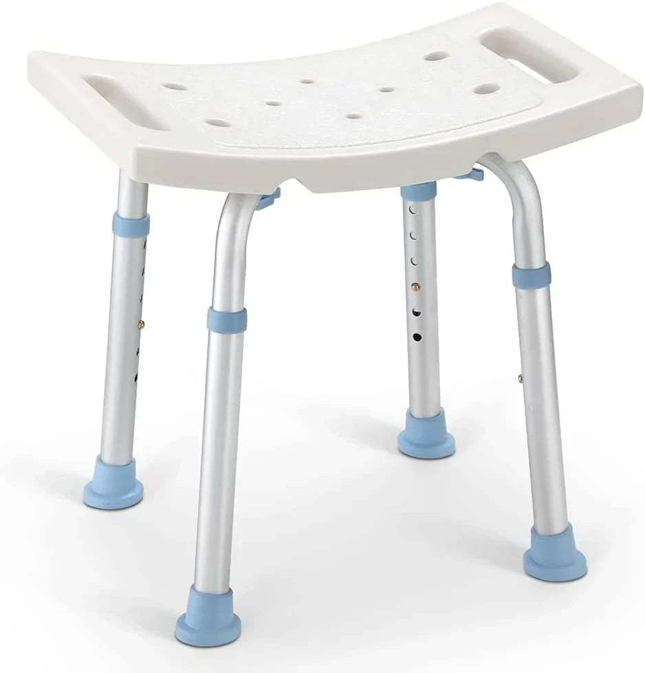 Heavy Duty 300LBS Capacity Shower Stool - Non-Slip Bath Seat for Elderly & Disabled - Perfect for Bathroom Safety & Relaxation