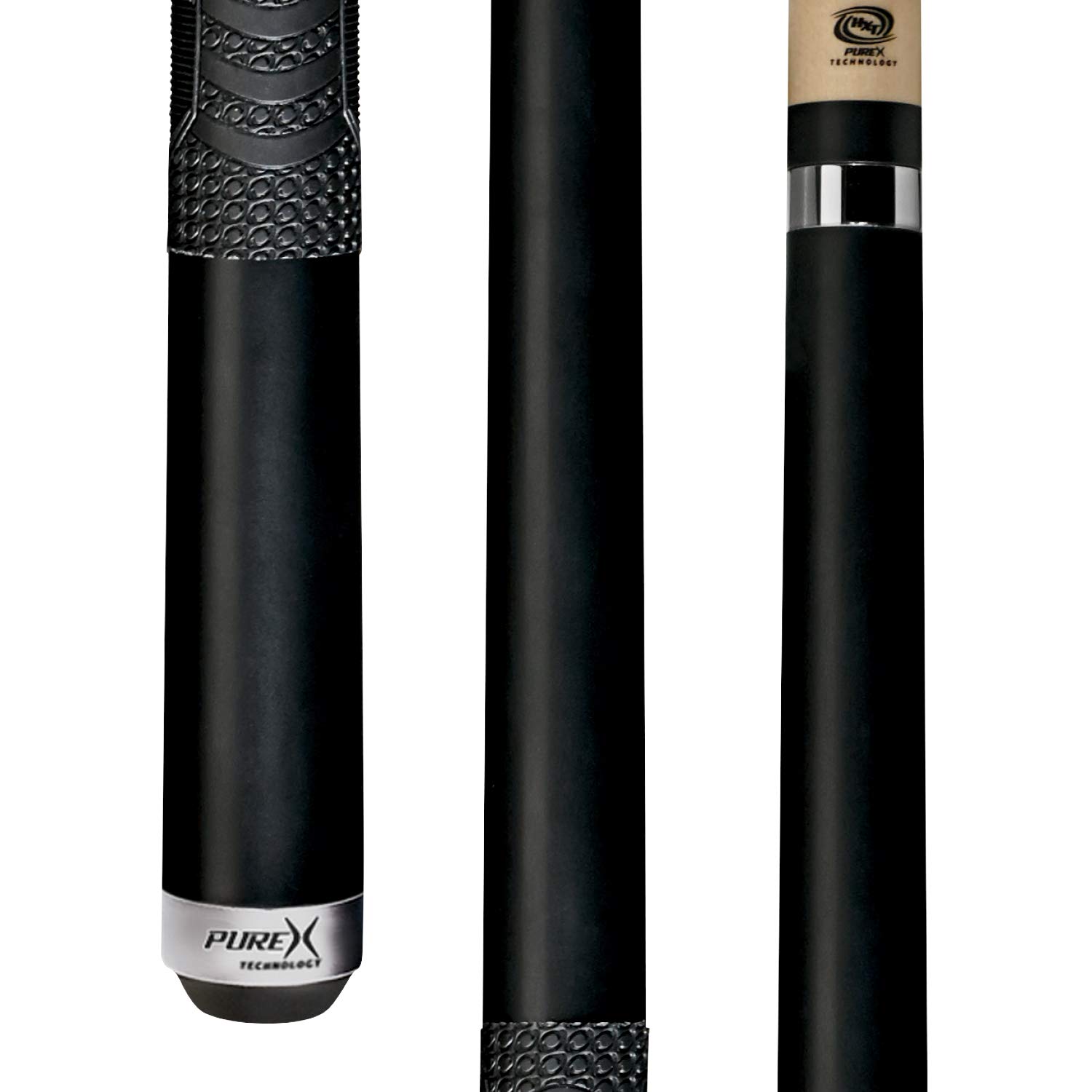 Pure X 58-Inch 2-Piece Hard Maple Pool Cue Stick - Professional Billiard Cue for Players (Midnight Black, 19oz) | Perfect for Home Game Rooms, Bars & Tournament Play