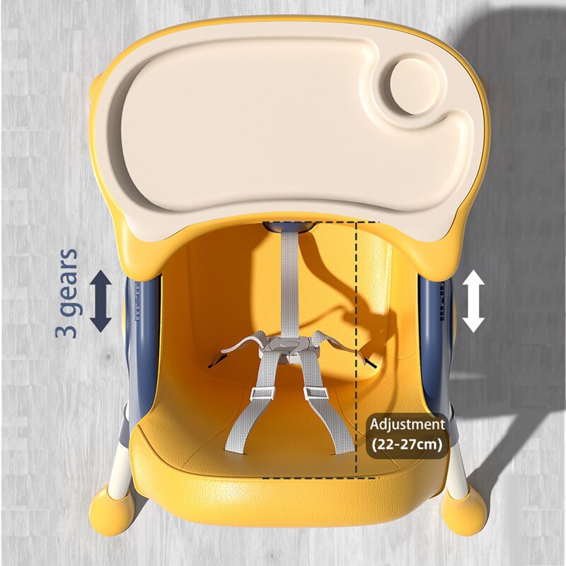 Best Baby High Chair for Newborns & Toddlers - Adjustable Infant Feeding Chair with Safety Harness - Perfect for Dining, Weaning & Playtime at Home