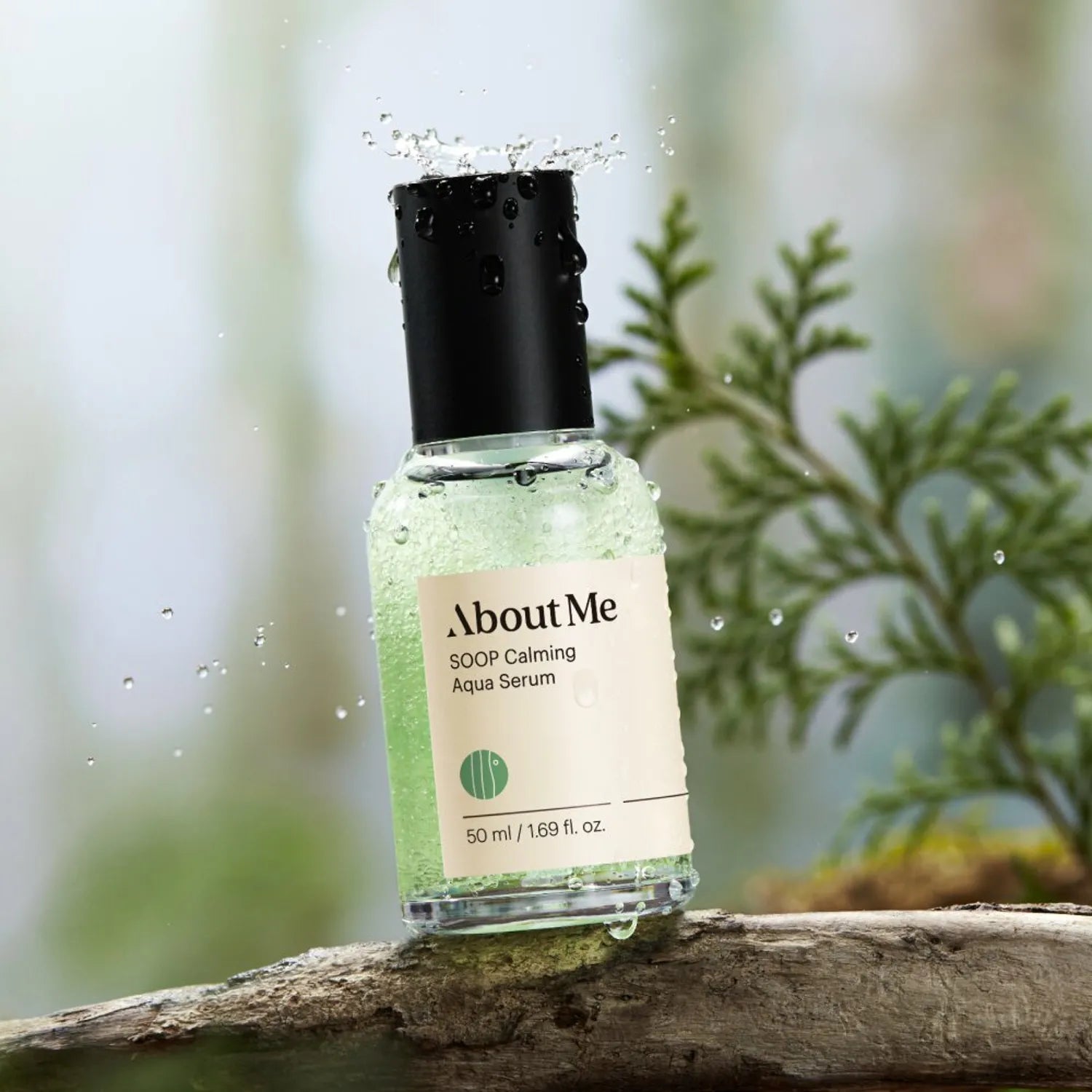 About Me Soop Calming Aqua Serum 50ml - Hydrating Facial Essence for Sensitive Skin | Korean Skincare for Dryness & Redness Relief | Day & Night Moisturizer for Glowing Complexion