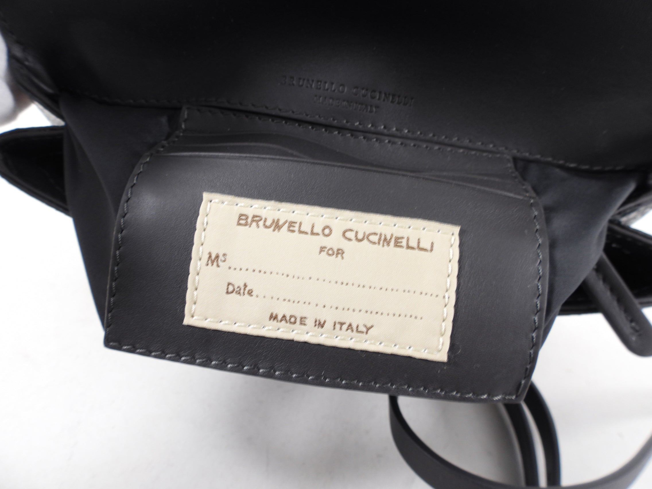 Brunello Cucinelli Charcoal Grey Leather Monili Wallet on Strap Crossbody Bag for Women - Perfect for Everyday Use, Travel & Shopping