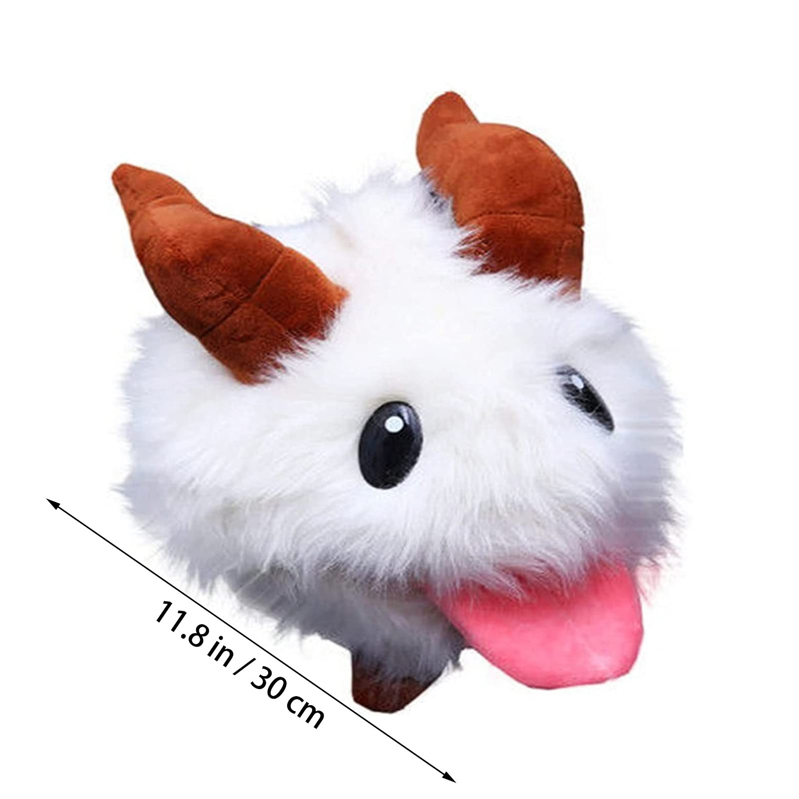 Cute Poro Plush Toy - Soft Stuffed Animal Doll for Kids, Ice Festival Collectible, Home & Bedroom Decor, Perfect Gift for Children - Great for Cuddling, Playtime, and Themed Parties