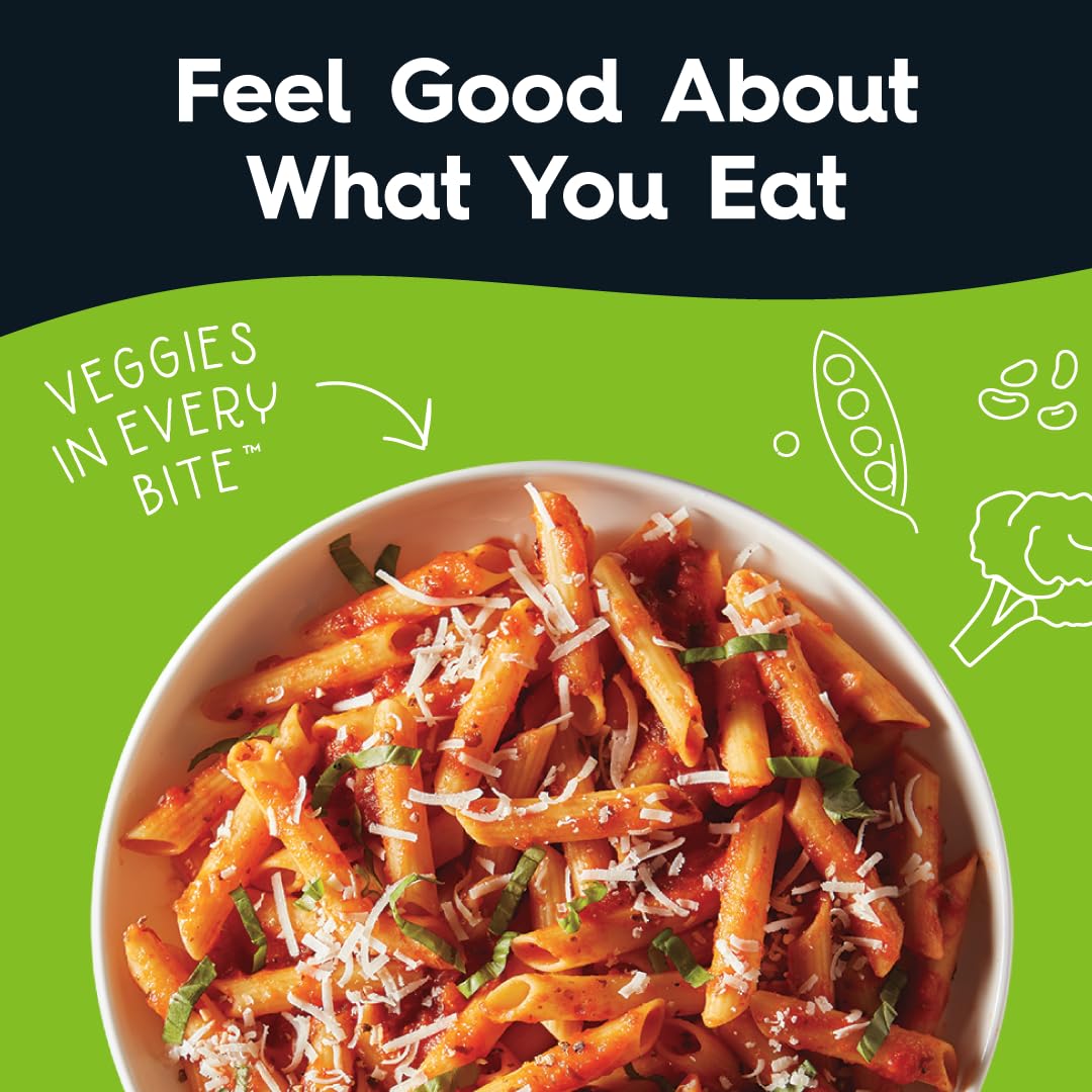 Veggiecraft Farms Penne Pasta - Low Carb, High Protein Lentil Pasta with Peas & Cauliflower | Plant-Based, Keto, Gluten-Free, Vegan | 8 Oz | Perfect for Healthy Meals, Weight Loss & Keto Diets