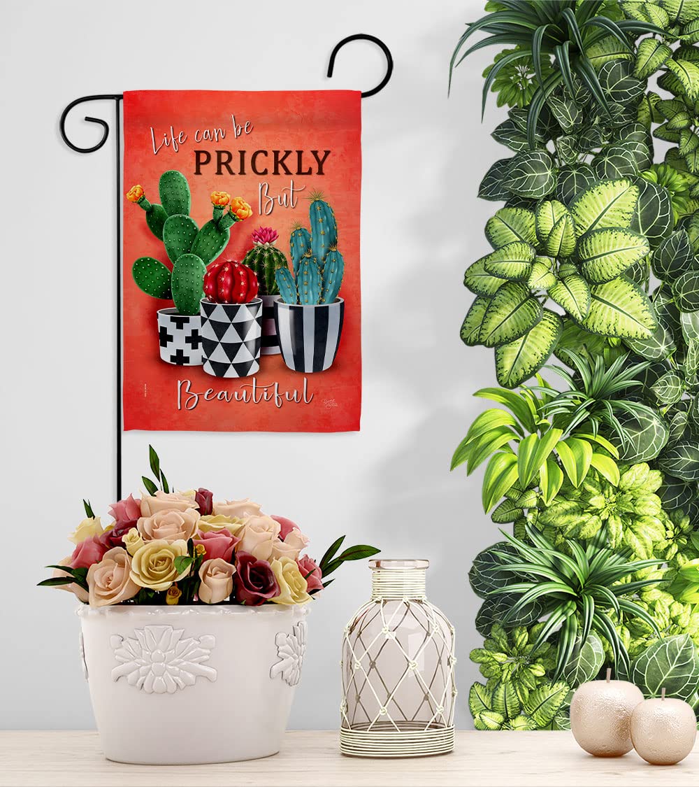 Southwest Desert Cactus Garden Flag - Double-Sided Yard Decor for Home & Gifts