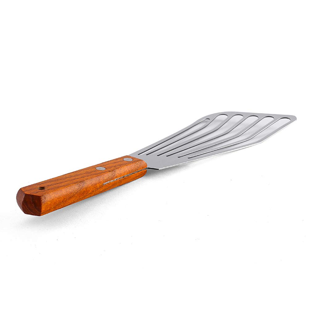 Stainless Steel Fish Spatula - 1 Piece Non-Stick Frying Shovel for Cooking, Flipping & Serving - Perfect for Grilling, Pan Frying Fish & Kitchen Use