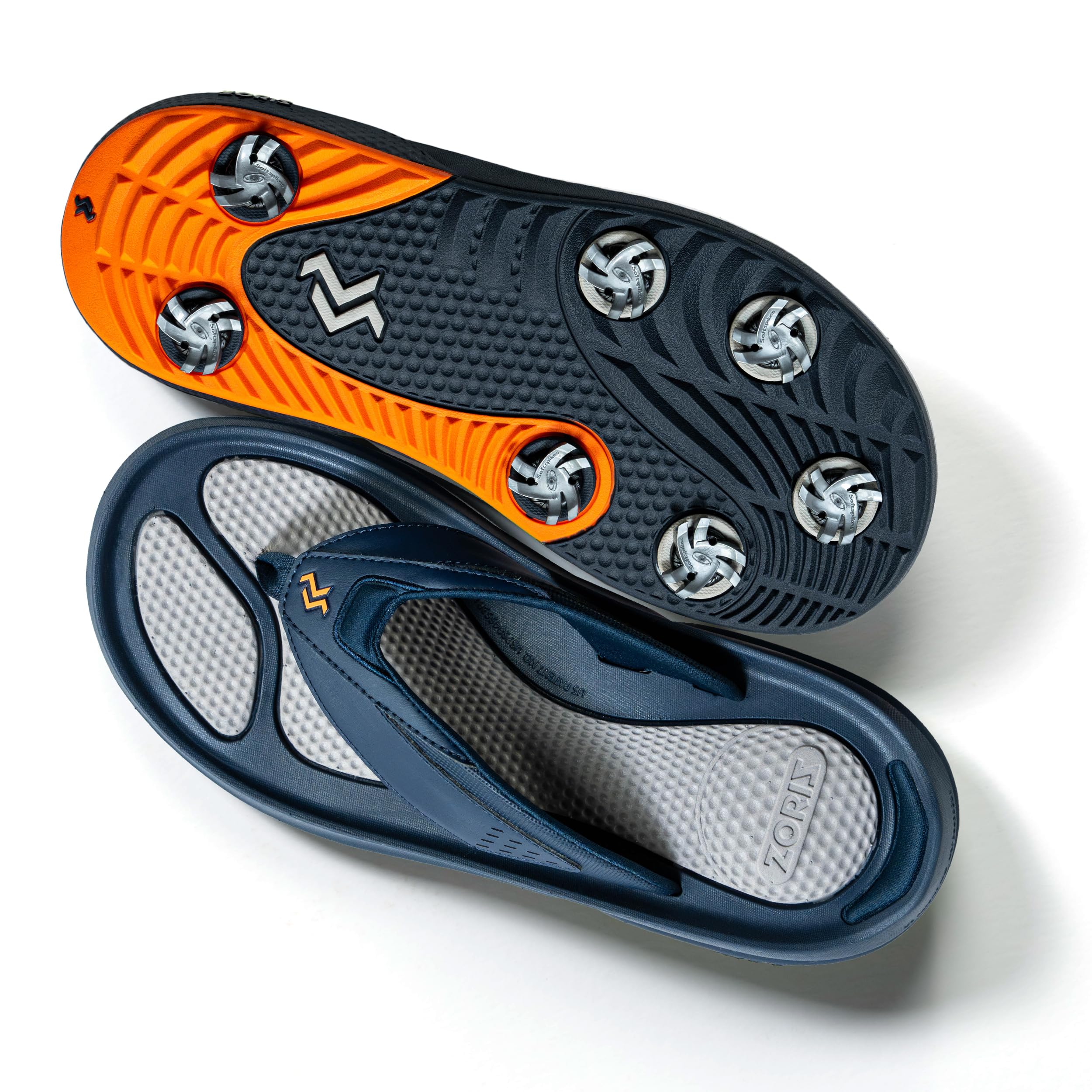 ZORIZ Zoomy Golf Sandals - Unisex Golf Flip Flops with Removable Tornado Golf Cleats - Men's & Women's Sandals for Walking, Beach, Sports & Golf Course - Perfect for Casual Wear, Outdoor Activities & Summer Vacations