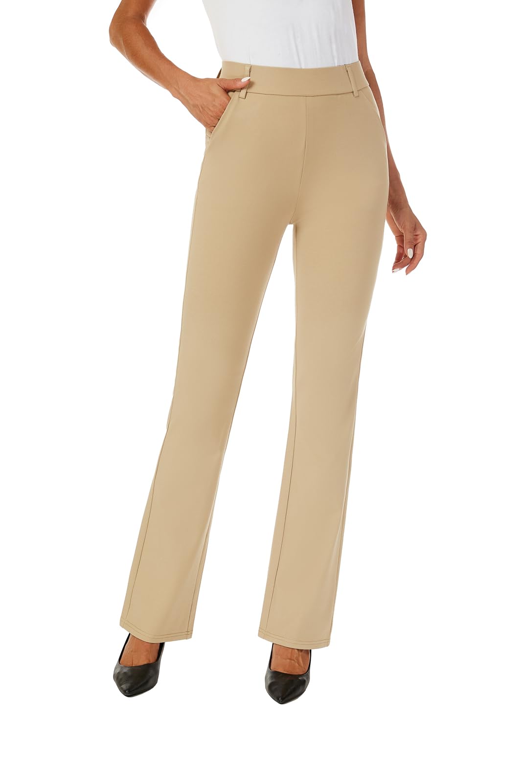 Women's Stretch Bootcut Dress Pants - Office & Casual Wear
