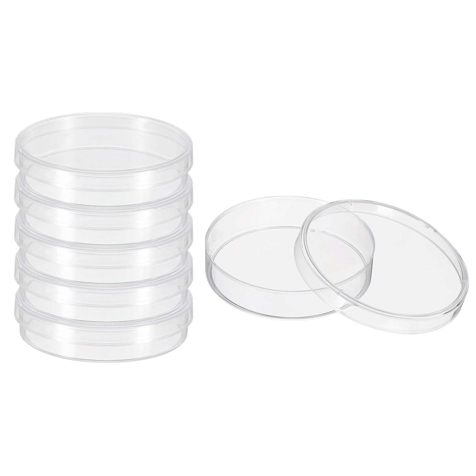 PATIKIL 55mm Plastic Petri Dishes with Lid - Sterile Lab Petri Plates for Science Experiments, Tissue Culture, Bacteria Culturing | Ideal for Laboratories, Schools & Home Science Projects