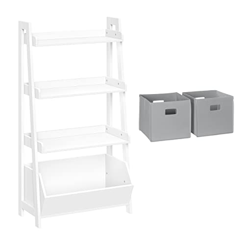 White With 2 Gray Bins