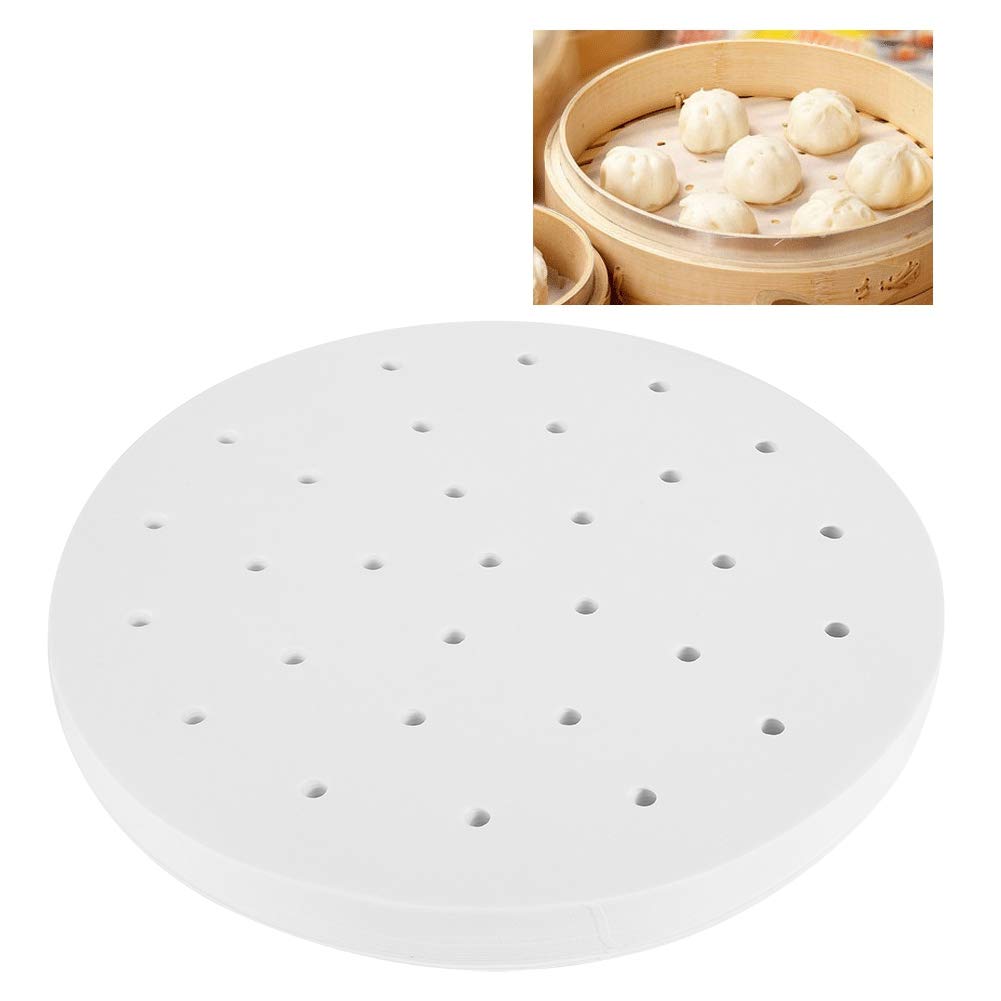 400PCS Nonstick Air Fryer Liners Parchment Paper - Perforated Round Steaming Basket Liners for Cooking, Baking, Roasting - Perfect for Air Fryers, Instant Pot, Rice Cookers & Kitchen Food Prep