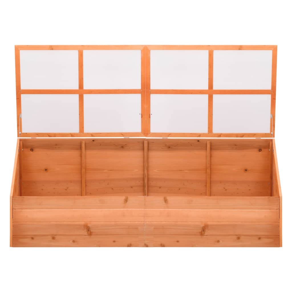 vidaXL Wooden Greenhouse with Polycarbonate Panels - Durable & Spacious 70.9