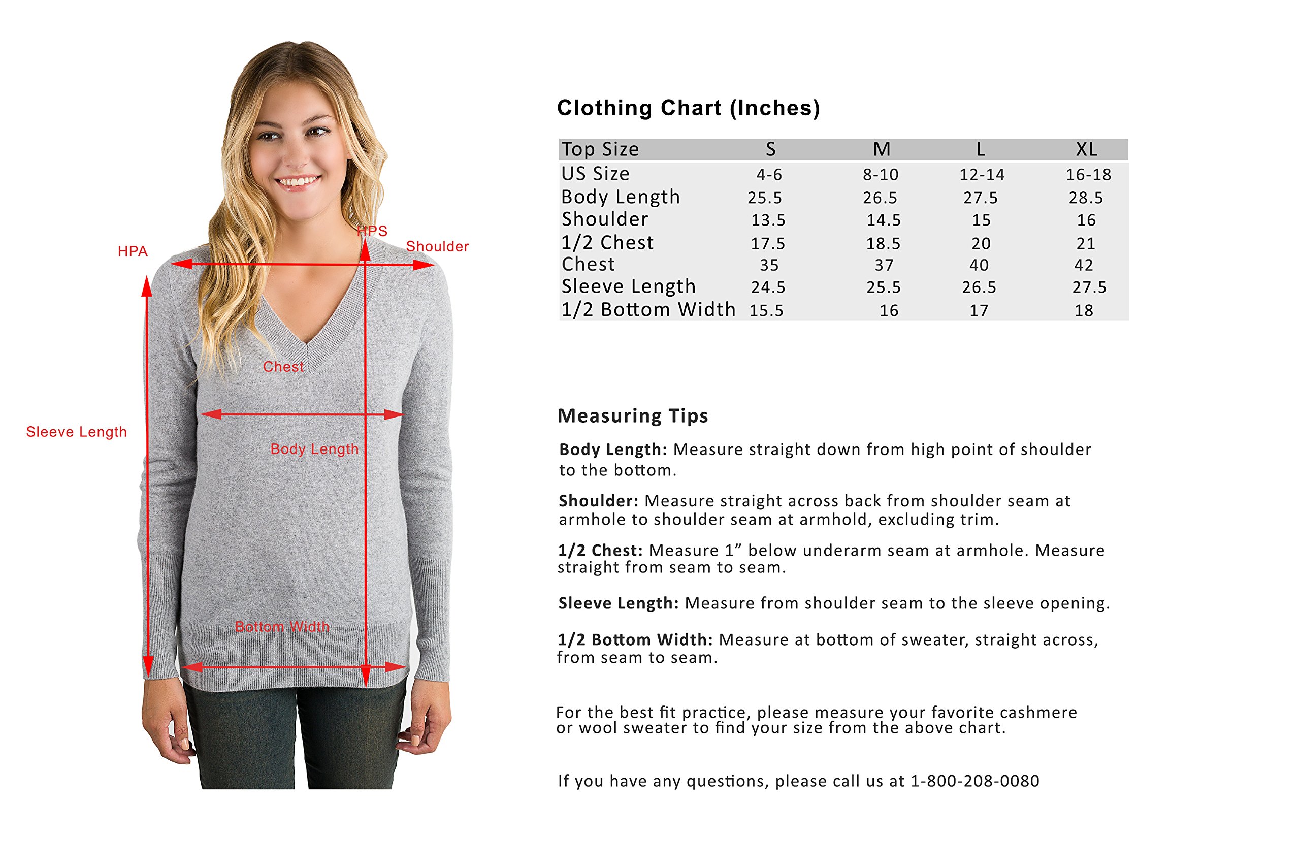 JENNIE LIU Women's 100% Pure Cashmere Long Sleeve V-Neck Sweater - Soft & Warm Pullover for Fall, Winter & Office Wear