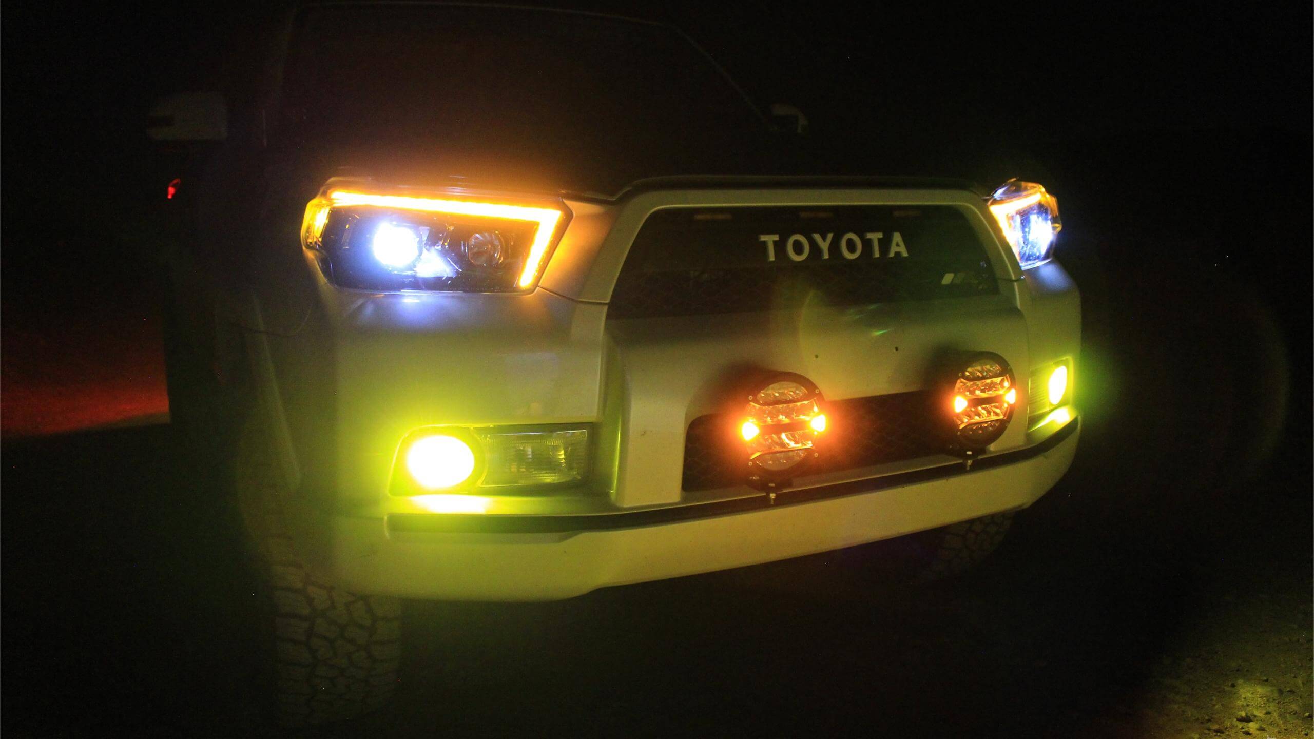 7 Inch LED Offroad Lights for 2000-2024 Toyota 4Runner - High Power Waterproof Driving Lights for Off-Roading, Camping & Night Adventures