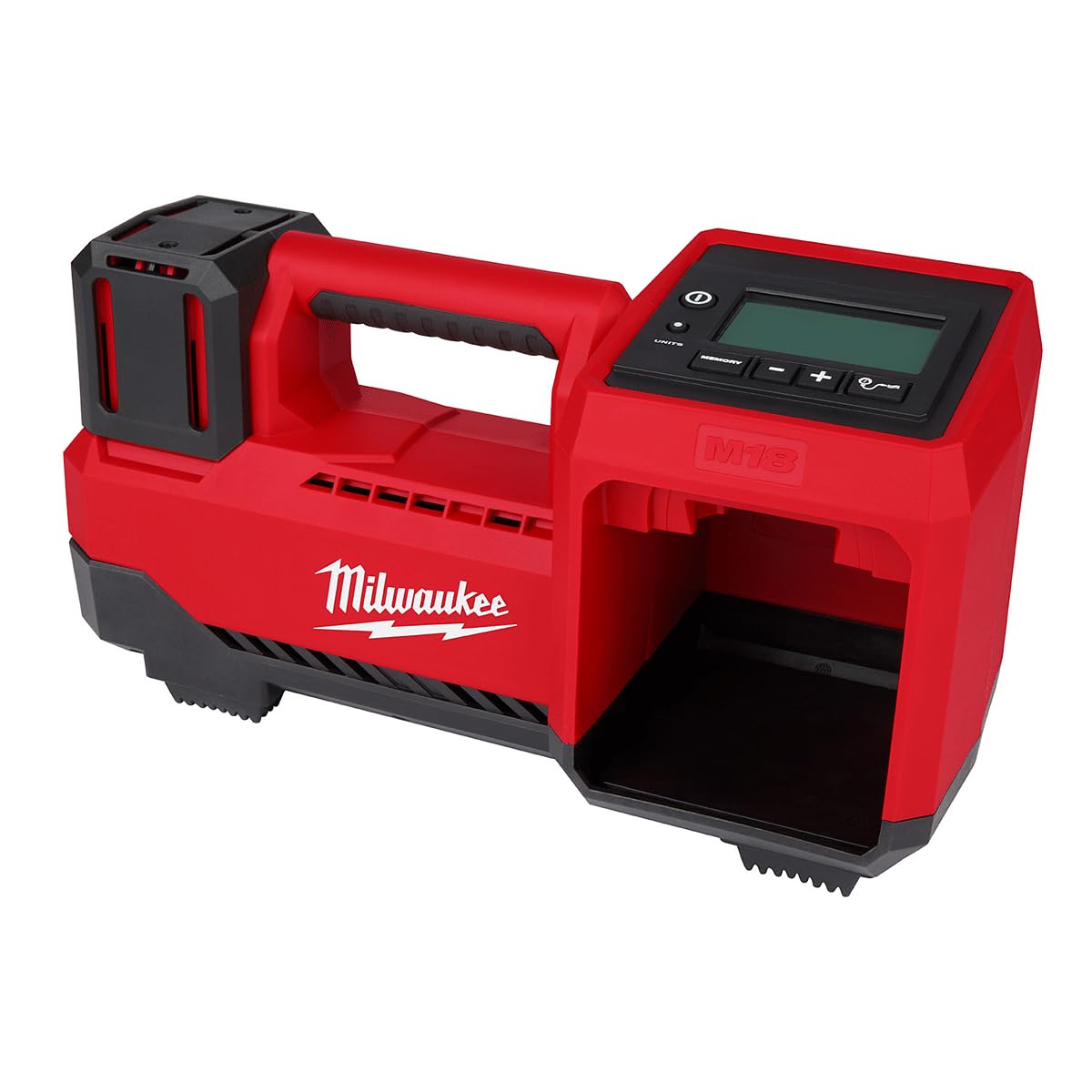 Milwaukee M18 Cordless Inflator 2848-20 - High Power Digital Tire Pump for Cars, Bikes & Sports Equipment - Perfect for Roadside Emergencies & Home Garage Use