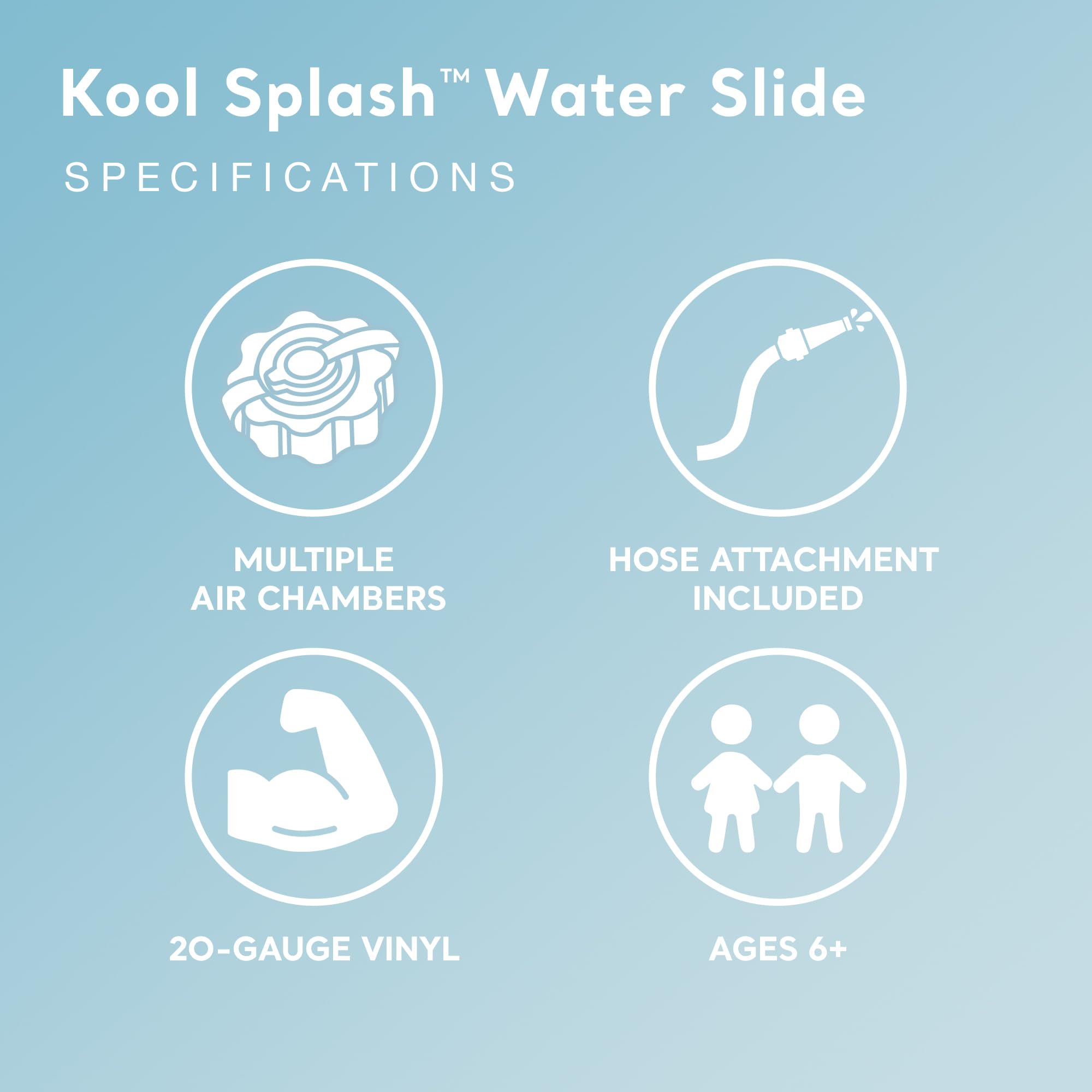 Intex Kool Splash Inflatable Water Slide Play Center for Kids - Outdoor Swimming Pool & Backyard Fun with Built-in Sprayer, Handles, and Stairs (Red) - Perfect for Summer Parties, Family Gatherings, and Backyard Water Activities