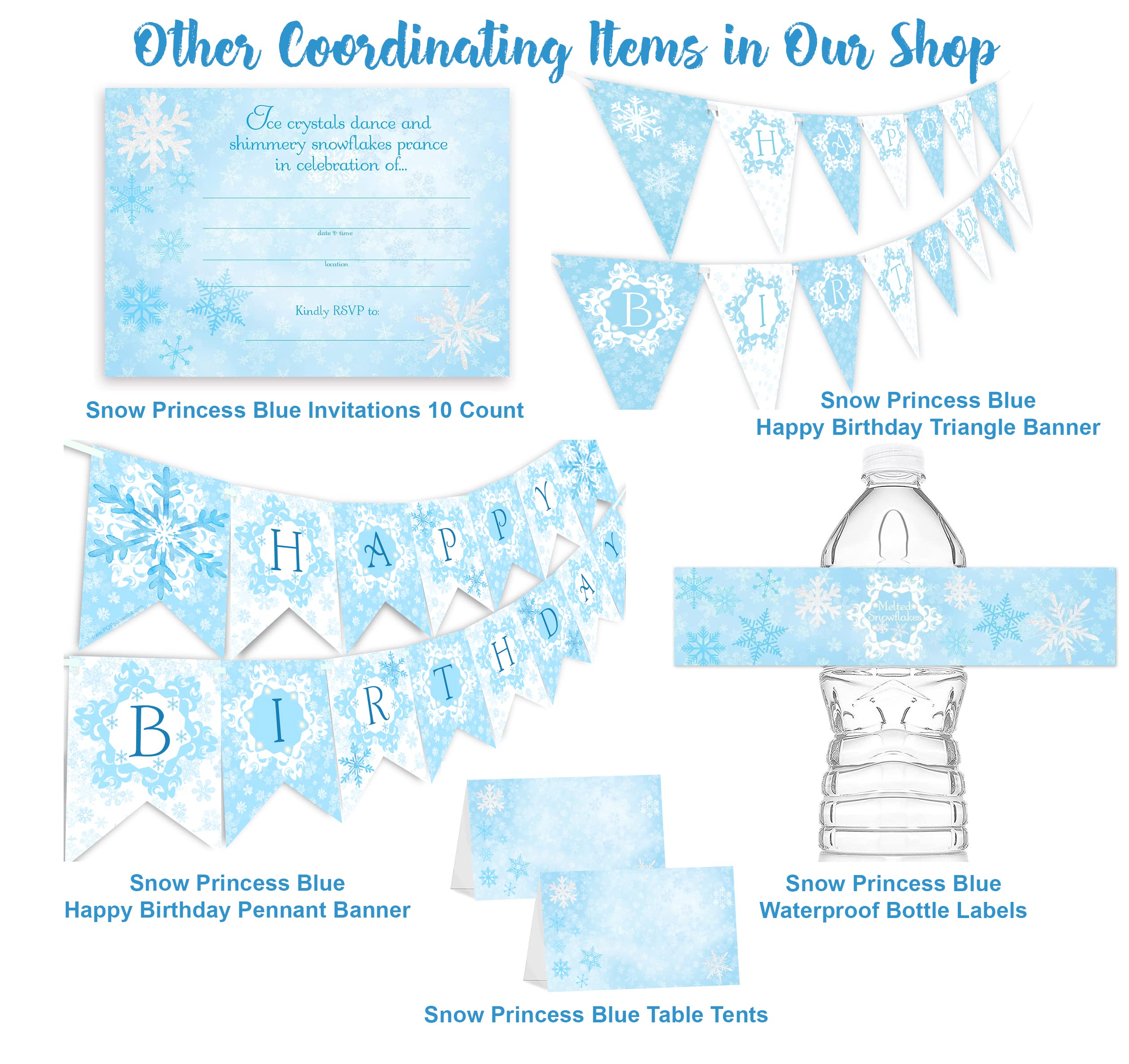 Ice Skating Happy Birthday Banner - Premium Ice Skating Party Supplies & Decorations for Snow Princess Themed Birthday Celebrations - Perfect for Indoor & Outdoor Winter Parties