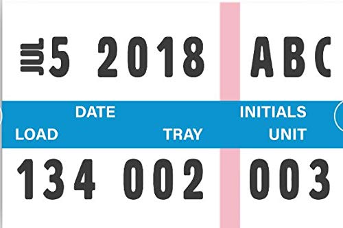 Blue Dual-Ply Refill Rolls for Date, Load, Tray, Unit, Initials & Indicator Strips - 12 Pack | Perfect for Commercial Kitchens, Food Service & Warehouse Labeling