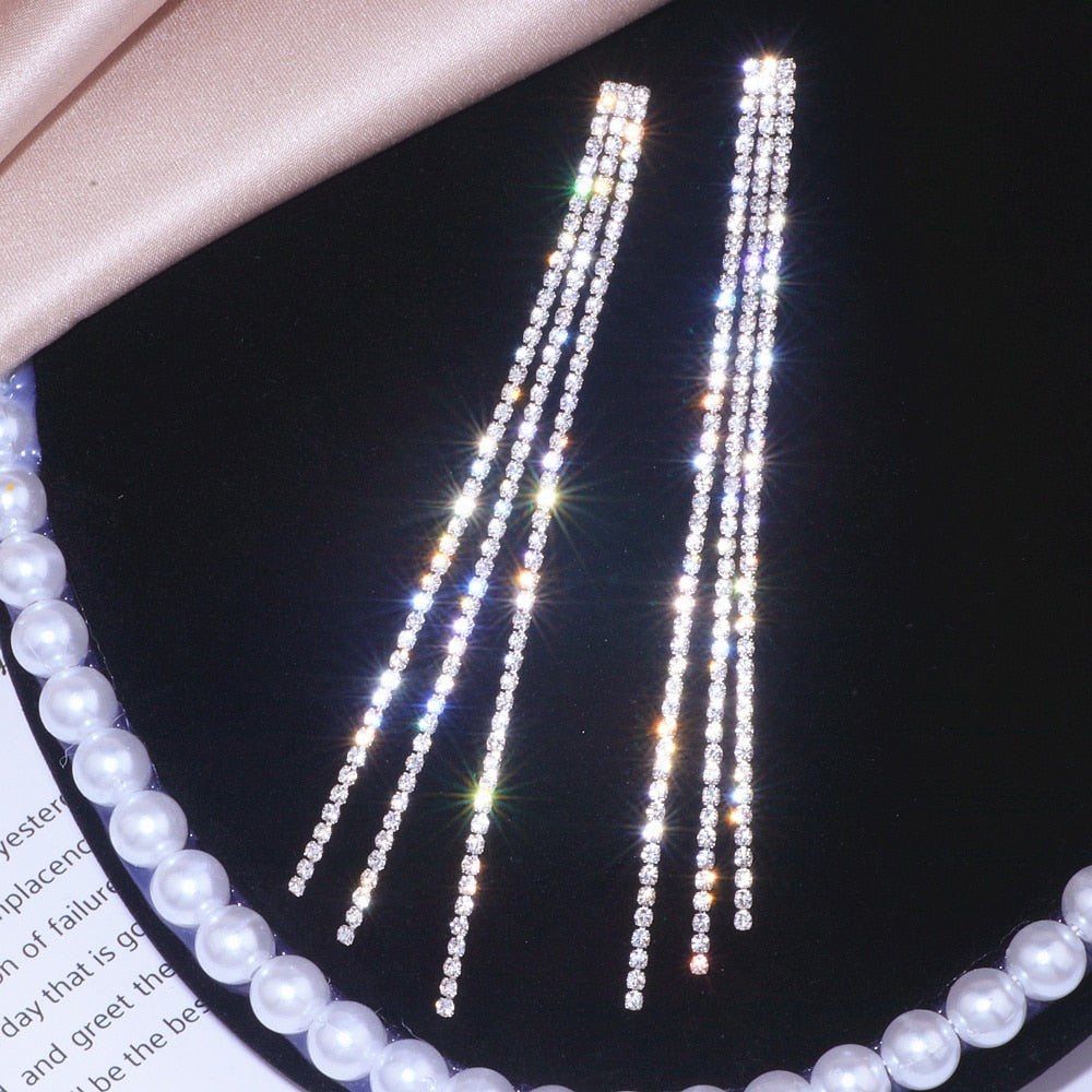 American Diamond Designer Earring (D52) - Elegant Fashion Jewelry for Women | Perfect for Parties, Weddings & Special Occasions