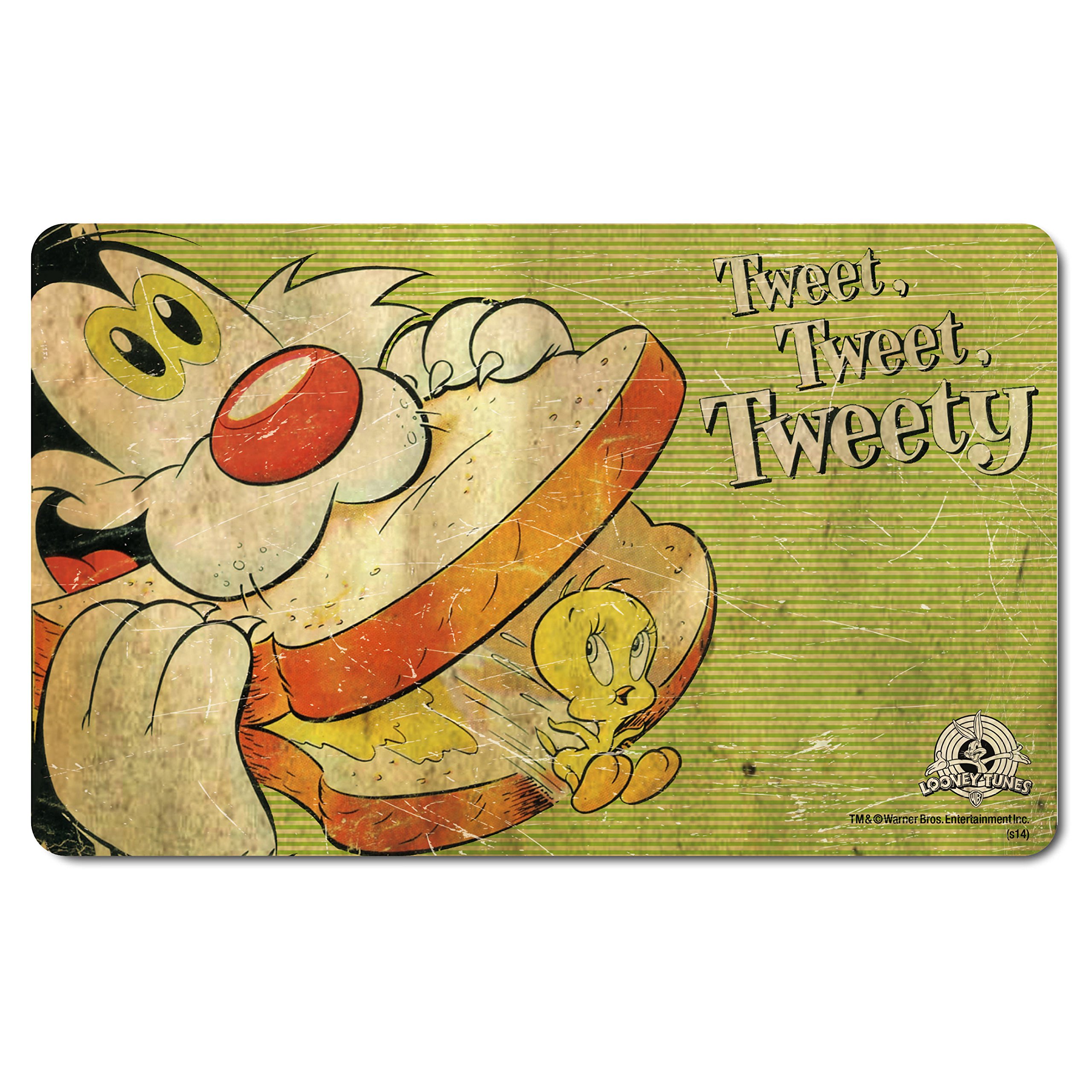 Looney Tunes Plastic Breakfast Tray - Green | Durable & Lightweight Serving Tray for Breakfast in Bed, Kids Meals, or Hospital Use