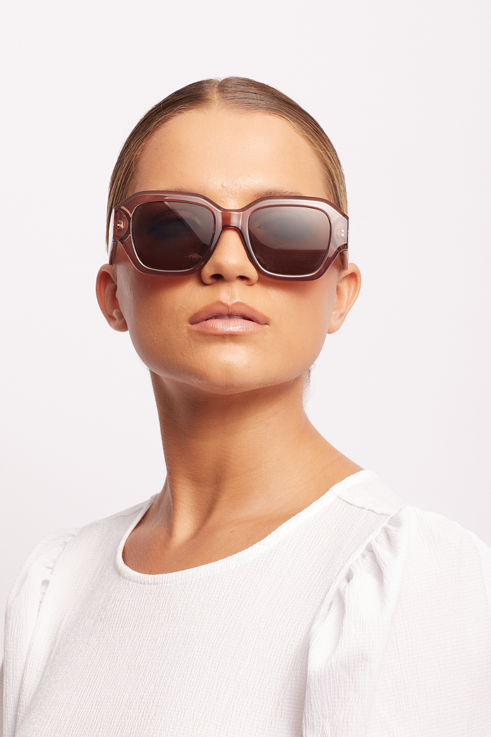 Fellini Chocolate Eco Square Sunglasses for Women & Men - UV400 Protection, Lightweight & Stylish - Perfect for Beach, Driving & Outdoor Activities