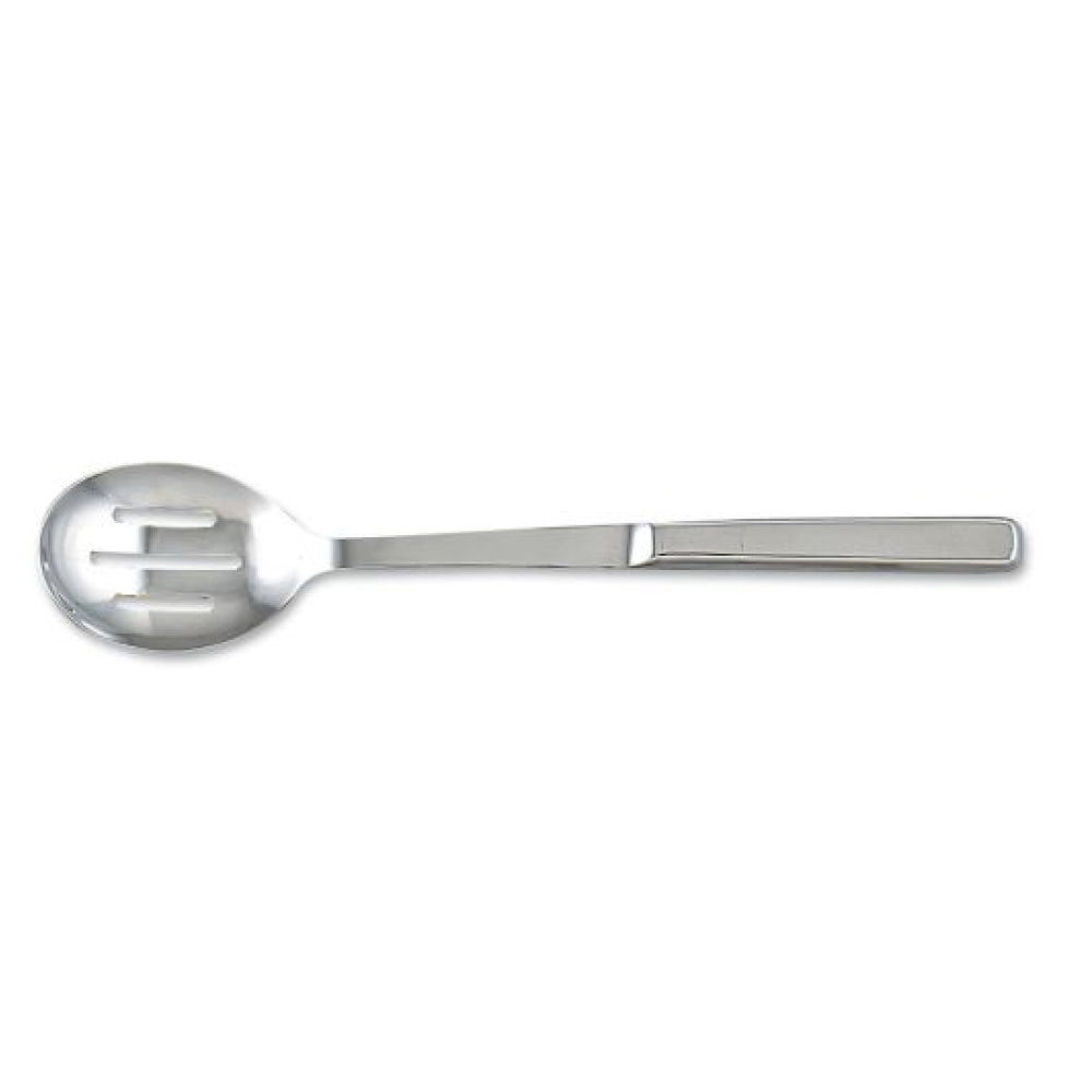 Browne 11.75 Inch Stainless Steel Slotted Serving Spoon - Perfect for Serving Salads, Pasta & Vegetables at Parties, BBQs & Family Dinners (Model 573155)