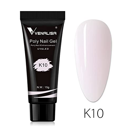 Venalisa Poly Builder Gel - 15g Professional Nail Extension Gel for Strong, Long-Lasting Acrylic Nails (K10) | Perfect for Salon & Home Manicures, Nail Art Designs & DIY Nail Extensions