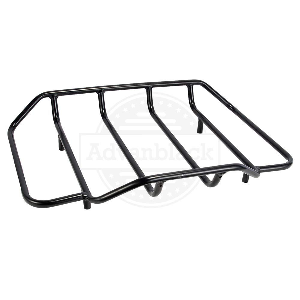 Harley Tour Pack Luggage Rack - US Stock Black Top Rack for Hard Tour Pack & Air Wing | Fits Moto Onfire Trunk & Suitcase | Perfect for Motorcycle Road Trips & Storage