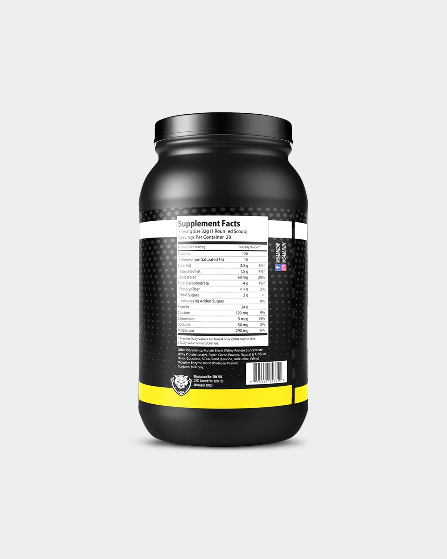 6AM Run Track Fuel Whey Protein Powder - Premium Muscle Recovery & Post-Workout Supplement for Athletes - Ideal for Gym, Running & Fitness Training