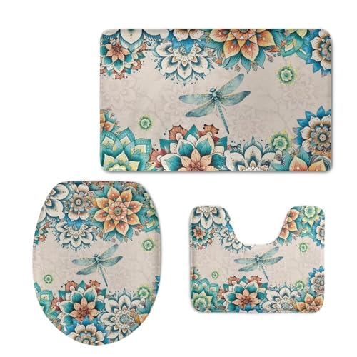 Boho Floral Dragonfly
