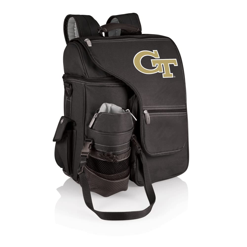 NCAA Georgia Tech Yellow Jackets Insulated Backpack Cooler with Water Bottle Holder - Soft Sided Travel Cooler Bag for Picnics, Tailgating & Outdoor Adventures