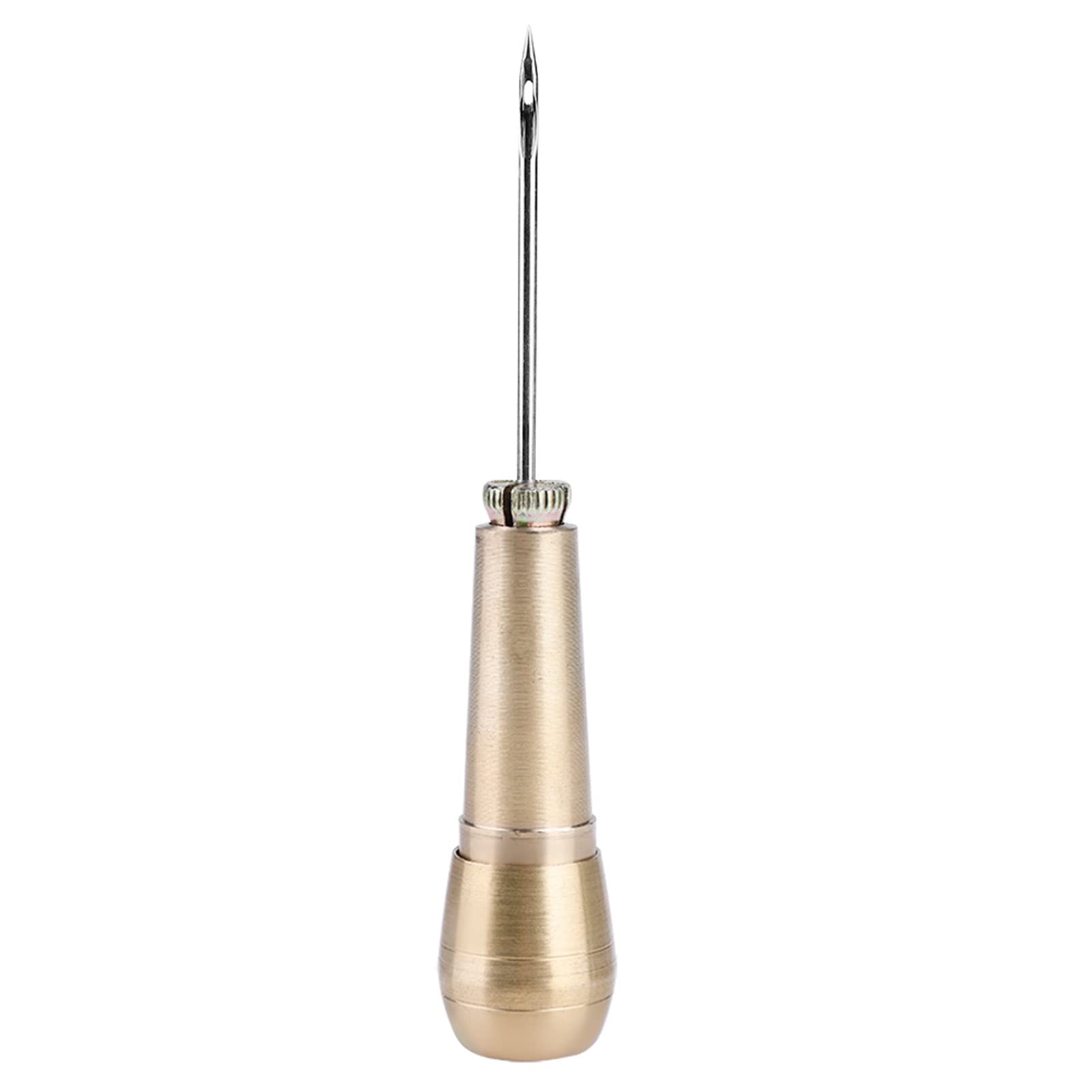3-Piece Copper Handle Sewing Awl Needles - Professional Leather & Shoe Repair Tool Kit for DIY Crafting, Upholstery, and Outdoor Gear Maintenance