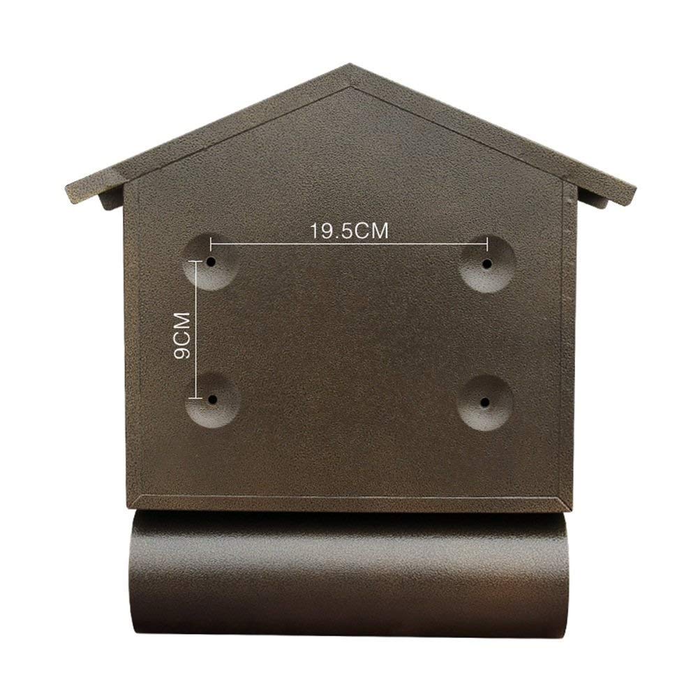 Wall Mounted Mailbox with Lock - Outdoor Waterproof Newspaper Rack for Home & Office - Secure Mail Storage for Houses, Apartments, and Businesses
