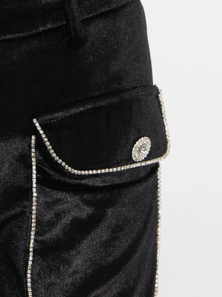 Women's Black High Waist Wide Leg Pants - Loose Fit Full Length Trousers for Casual Wear | Autumn Fashion Staple for Work, Travel & Everyday Comfort