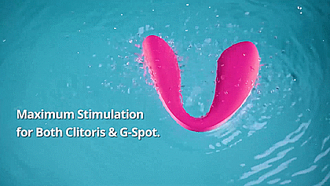 Lovense Dolce (Previously Quake) - Adjustable Dual Stimulator for Women, Pink - Perfect for Couples Play & Solo Pleasure