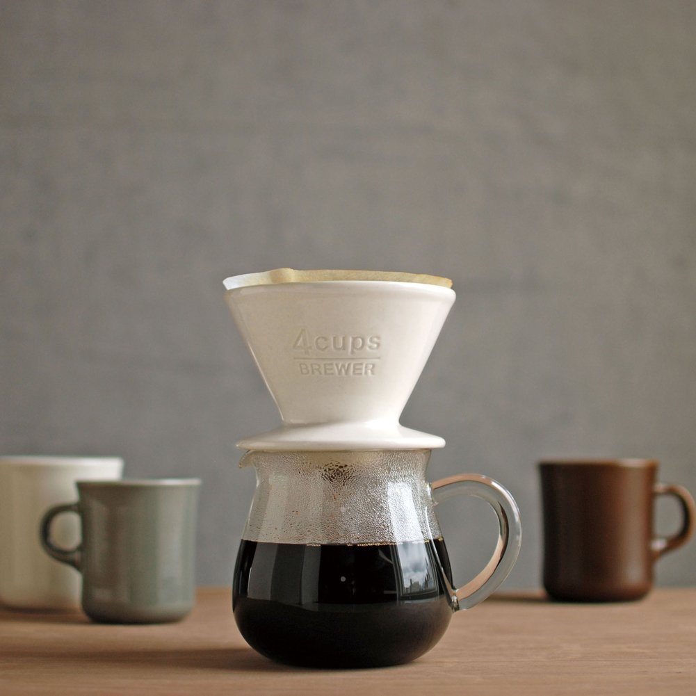 KINTO SCS 27623 Heat-Resistant Glass Coffee Server - 4 Cup Capacity with Measurement Marks, Perfect for Home Brewing, Office Use & Gift Giving
