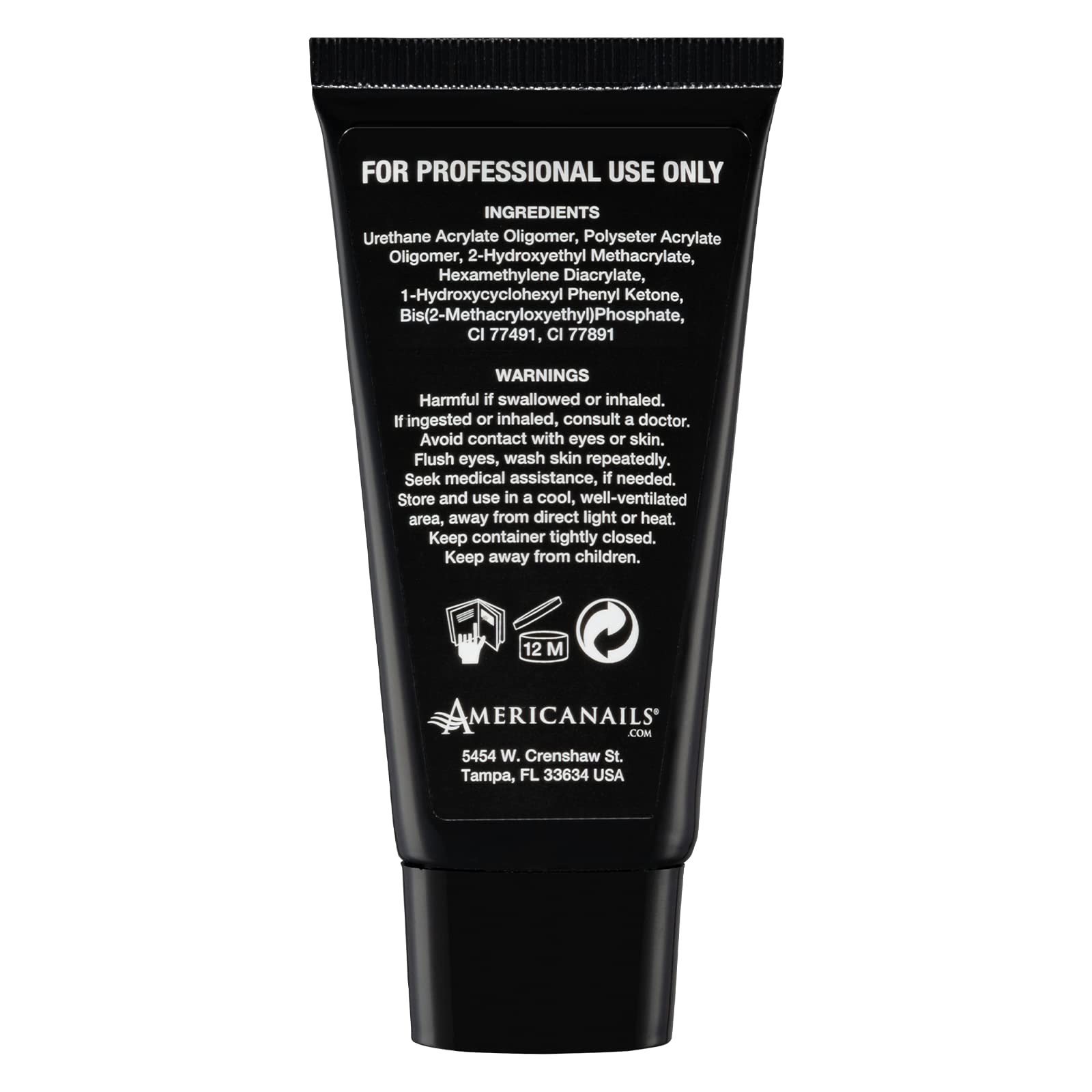 Americanails DuraFlex Gel Paste - Odor-Free Polygel Nail Paste for Nail Overlay & Extension | Strengthens & Lightens Nails | 2oz Tube in Cover Pink | Perfect for Salon Professionals & DIY Nail Art at Home