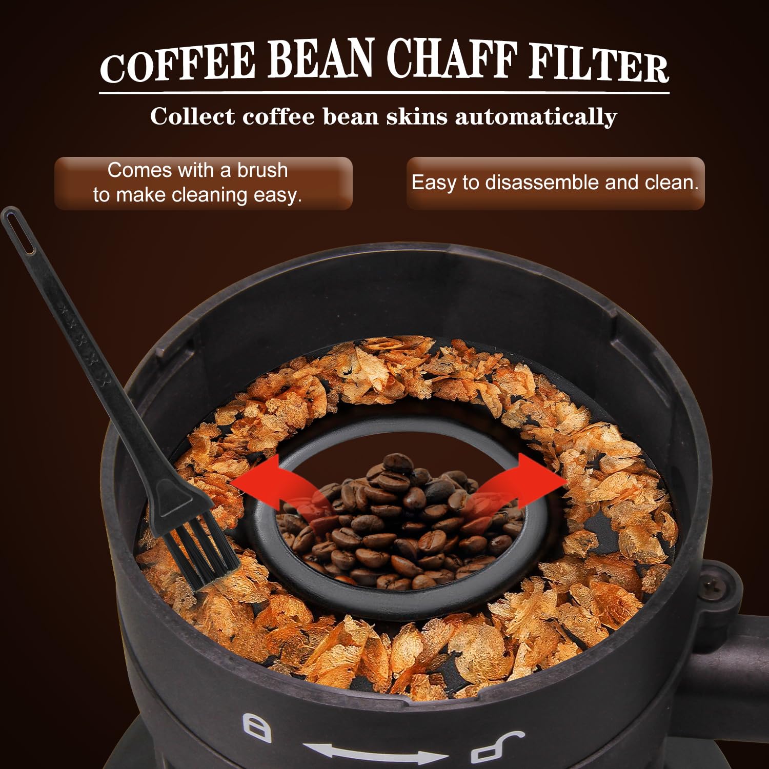 Electric Air Coffee Roaster Machine for Home Use - 1500W, 100g Capacity, Adjustable Timer & Heat Settings with Chaff Collection Basket - Perfect for Fresh Roasting Coffee Beans at Home, Gifts for Coffee Lovers