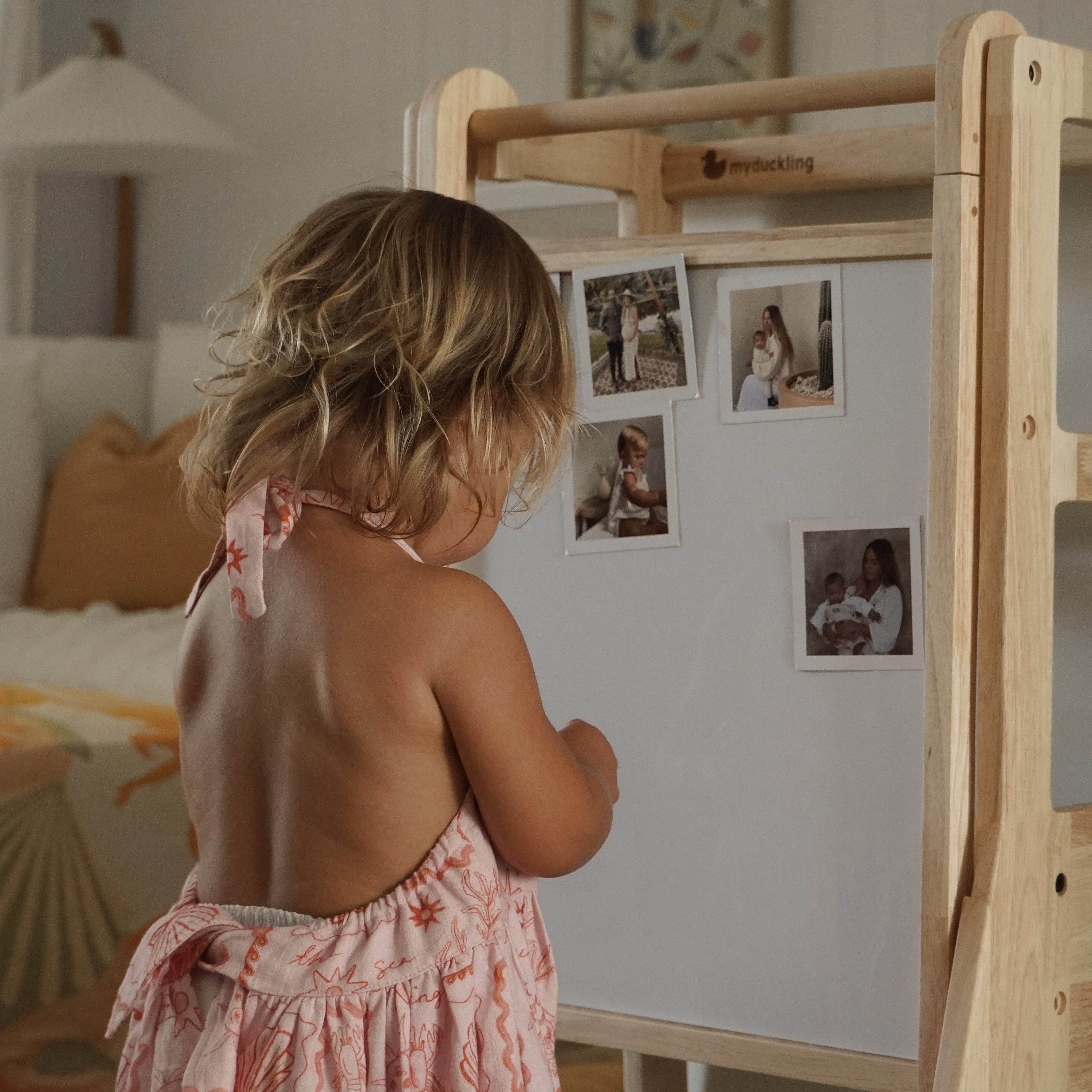 JALA Deluxe Dual-Sided Magnetic Drawing Board for Kids - Erasable Whiteboard & Chalkboard for Home, School & Travel - Perfect for Learning, Art & Play