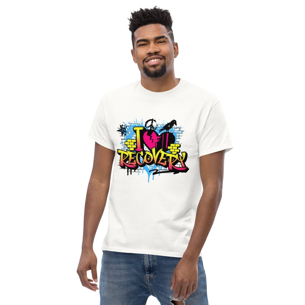 Urban Recovery Classic Graffiti Graphic T-Shirt for Men | Streetwear Fashion | Perfect for Casual Wear, Concerts & Urban Lifestyle