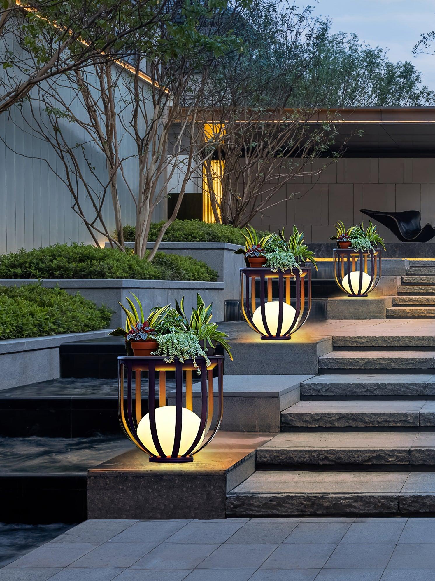 Solar Powered Outdoor Garden Lights - Waterproof LED Landscape Lighting for Patio, Yard, Pathway - Energy Efficient Solar Lamp for Home Decor & Backyard Illumination