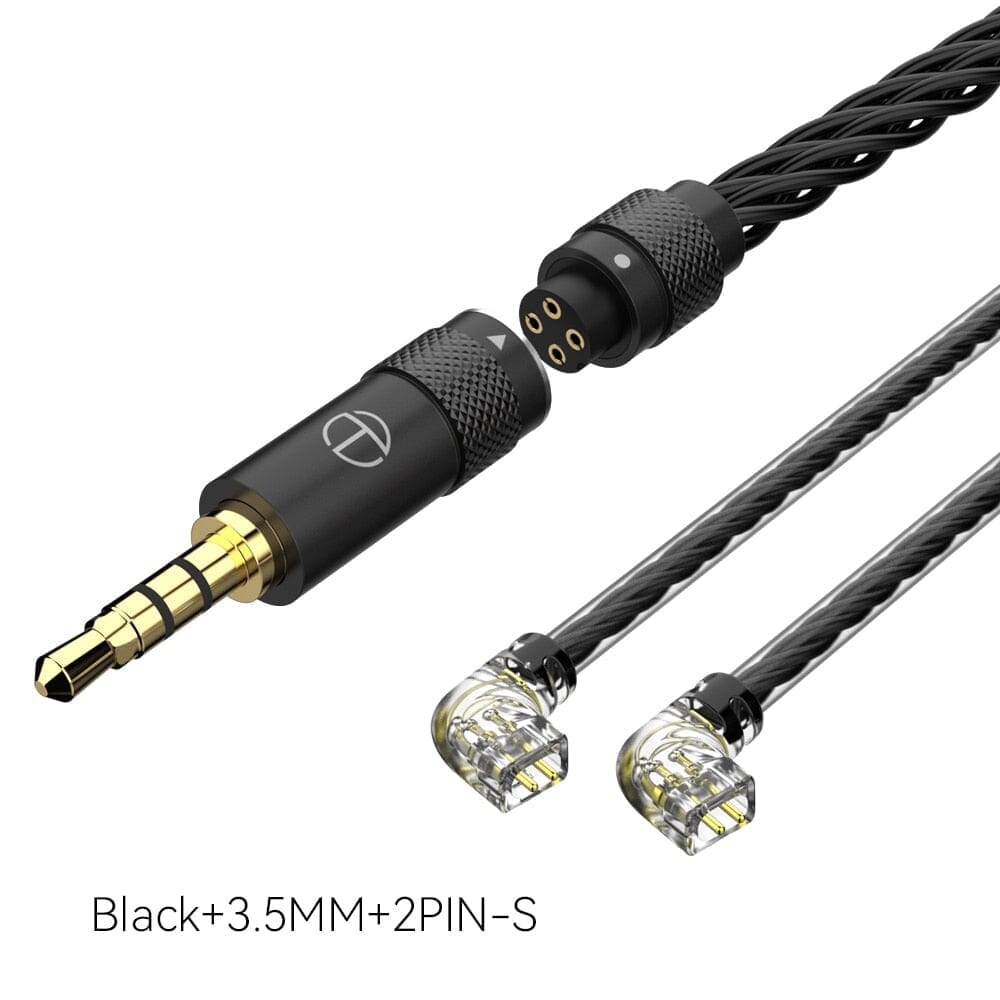 TRN T2 Pro 16 Core HiFi In-Ear Earphones with Silver Plated Cable (0.75mm/0.78mm MMCX/2Pin Connector) - 2.5mm/3.5mm/4.4mm Audio Jack Options for Audiophiles, Music Lovers & Gaming Enthusiasts
